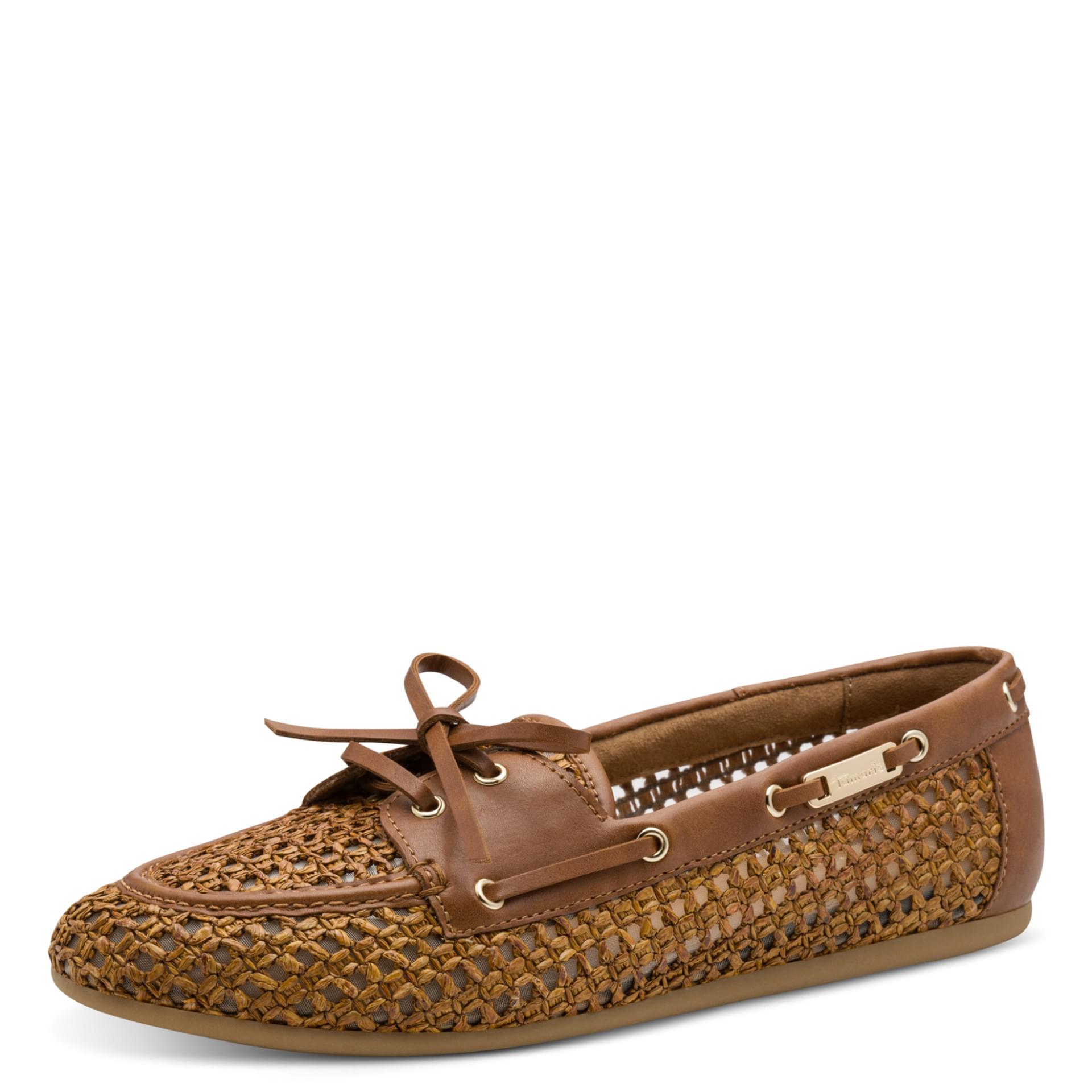 Tamaris Dariana Moccasins 1-23611-46 in Cognac Struct.