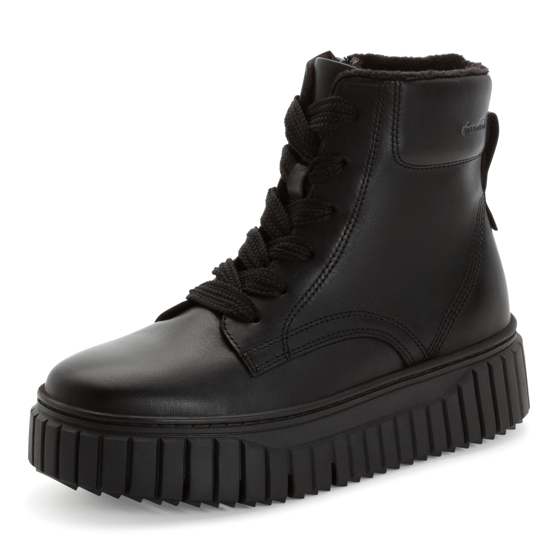 Tamaris Delita Bottines 1-25267-45 in Black Leather