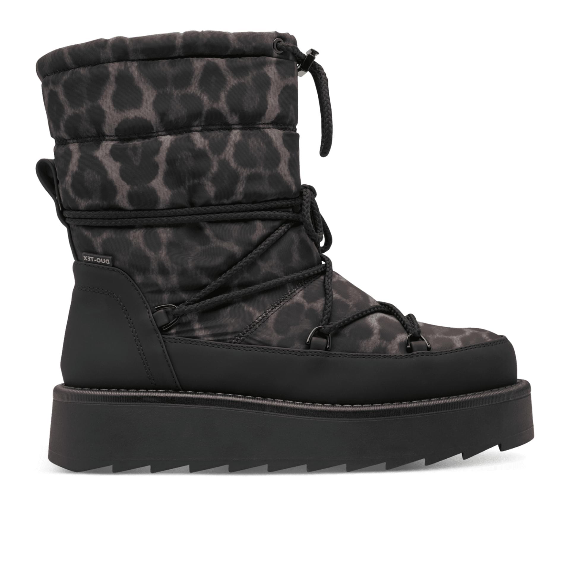 Tamaris Dionysia Ankle Boots 1-26846-45 in Black/Leopard