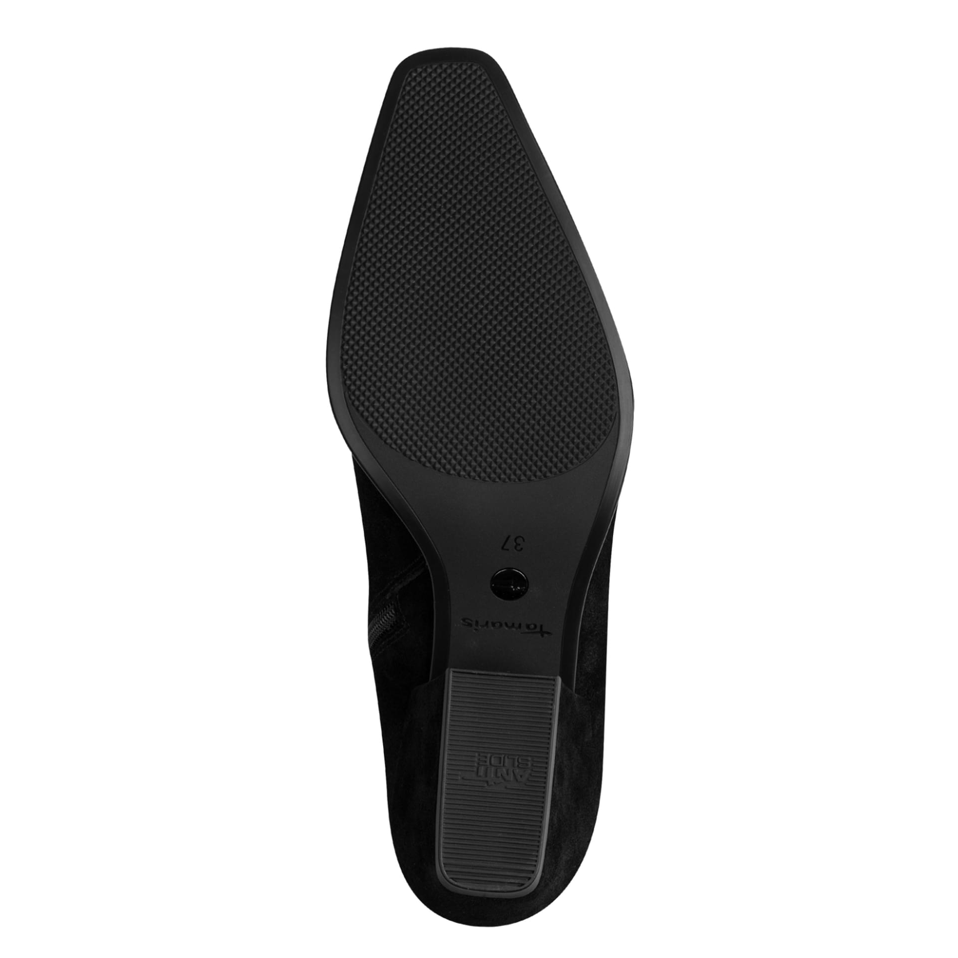 Tamaris Eclair Enkellaarsjes leer in Black, zool (SKU 1-25356-47--001)