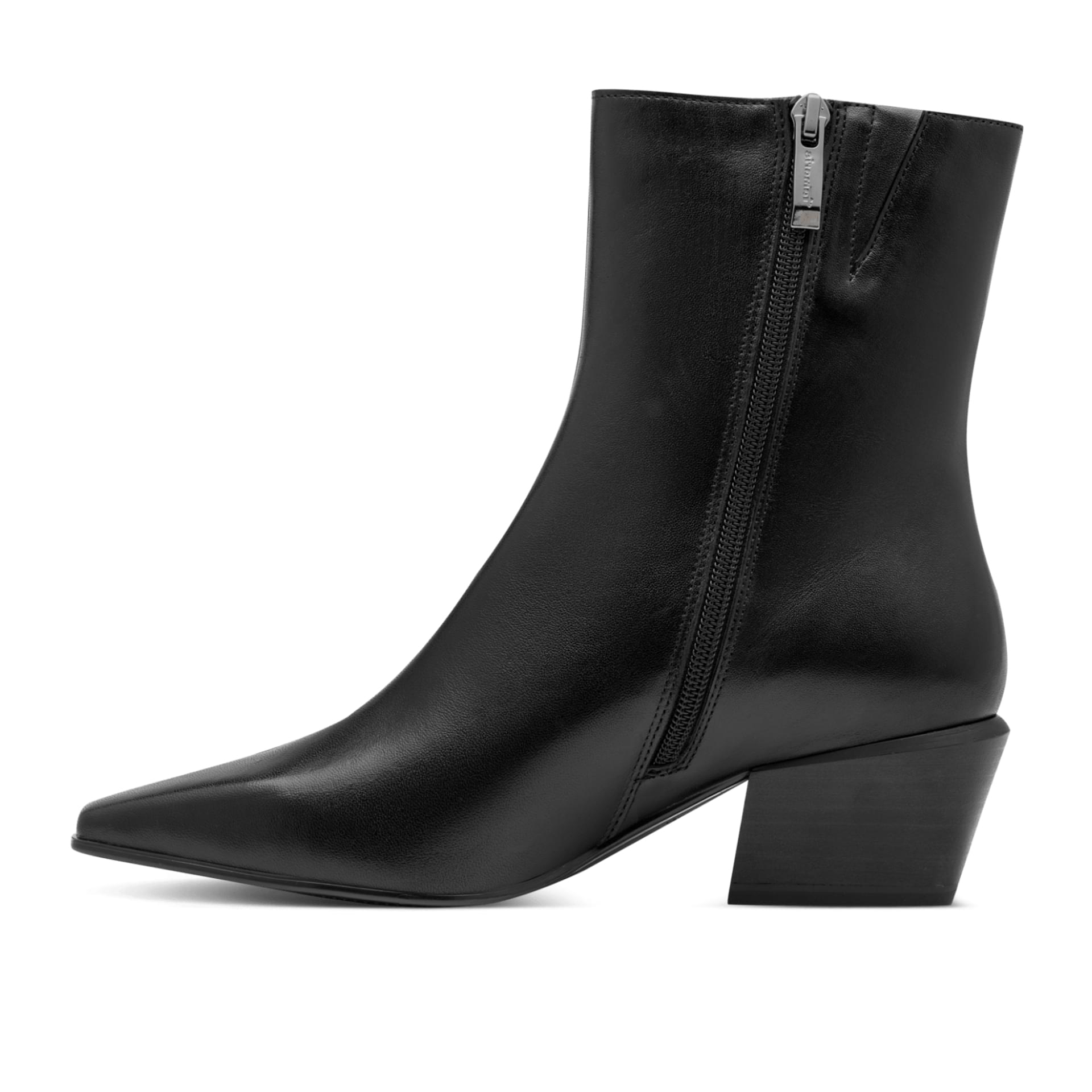 Tamaris Eclair Bottines cuir in Black Leather, côté intérieur (SKU 1-25356-47--003)