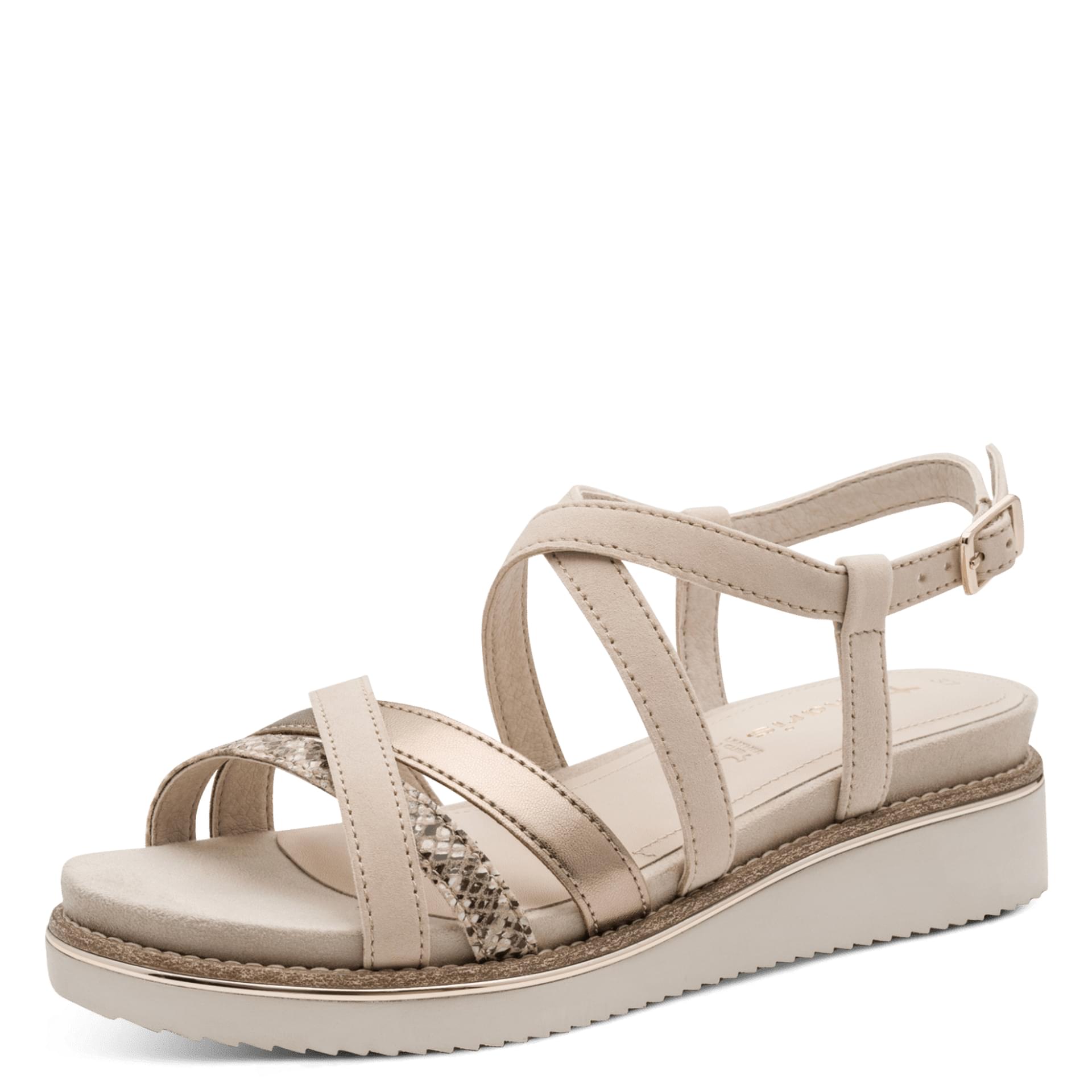 Tamaris Eda Sandalen 1-28237-44 in Nude Comb