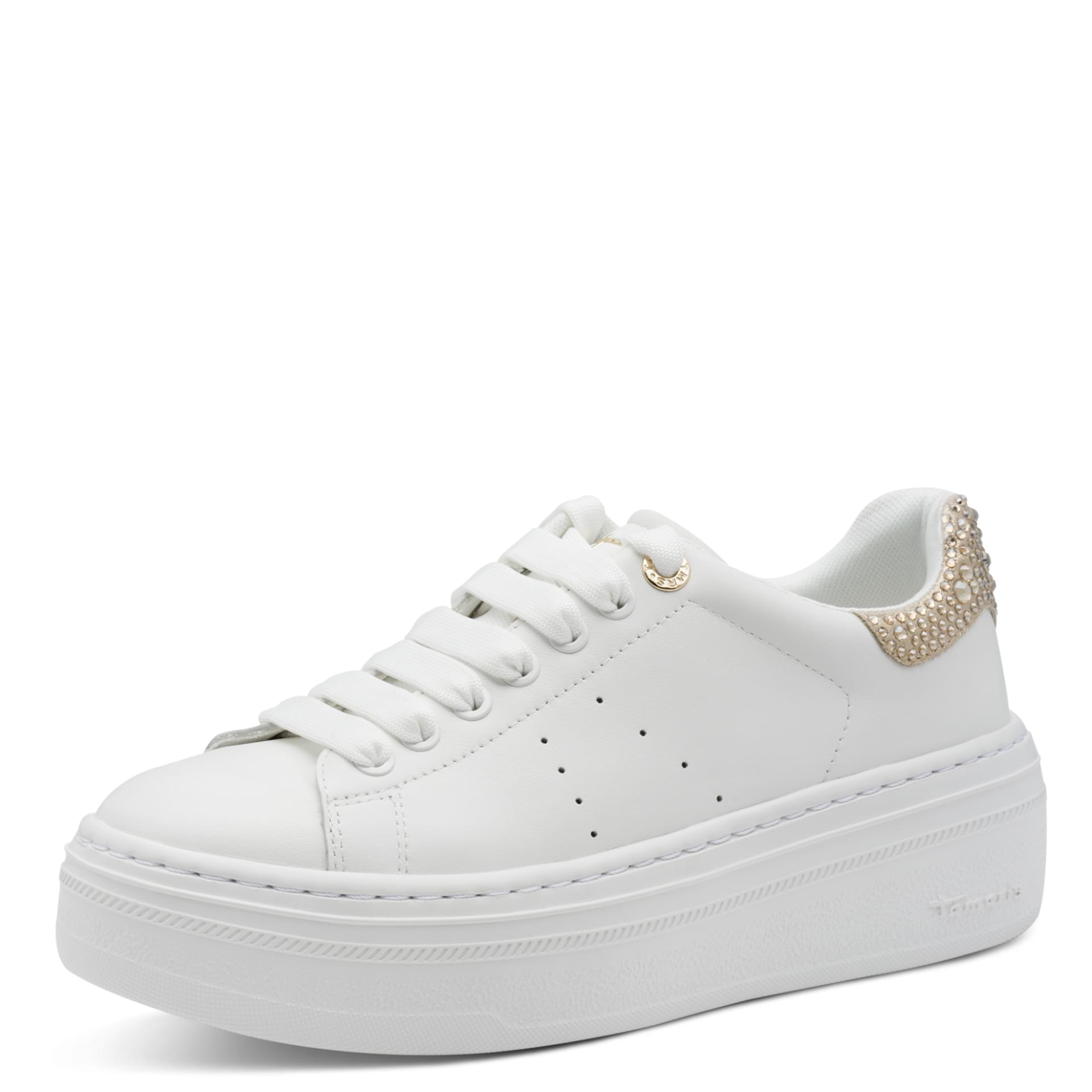 Tamaris Ellidy Sneakers 1-23755-45 in Wht/Champagne
