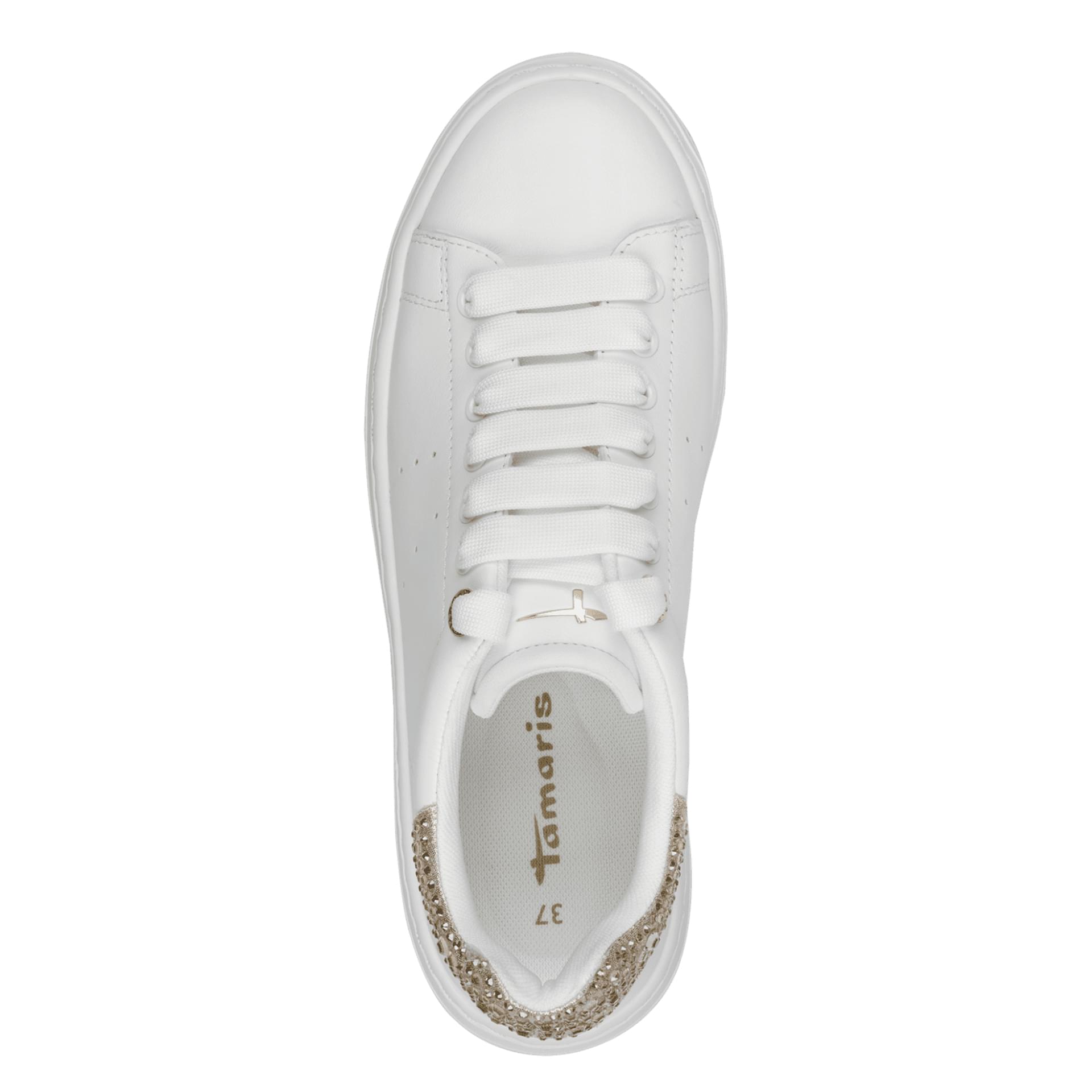 Tamaris Ellidy Sneakers 1-23755-45 in Wht/Champagne