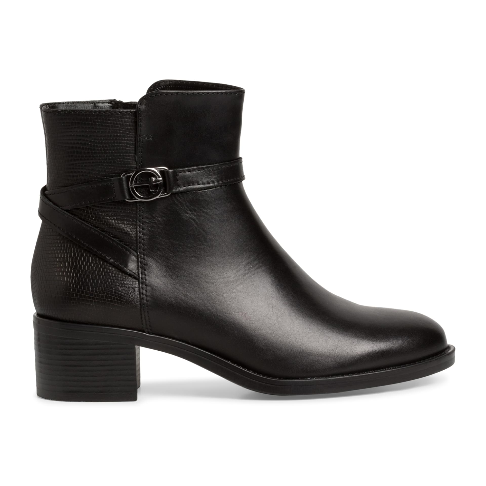 Tamaris Enrica Bottines 1-25017-41 in Black/Struct.