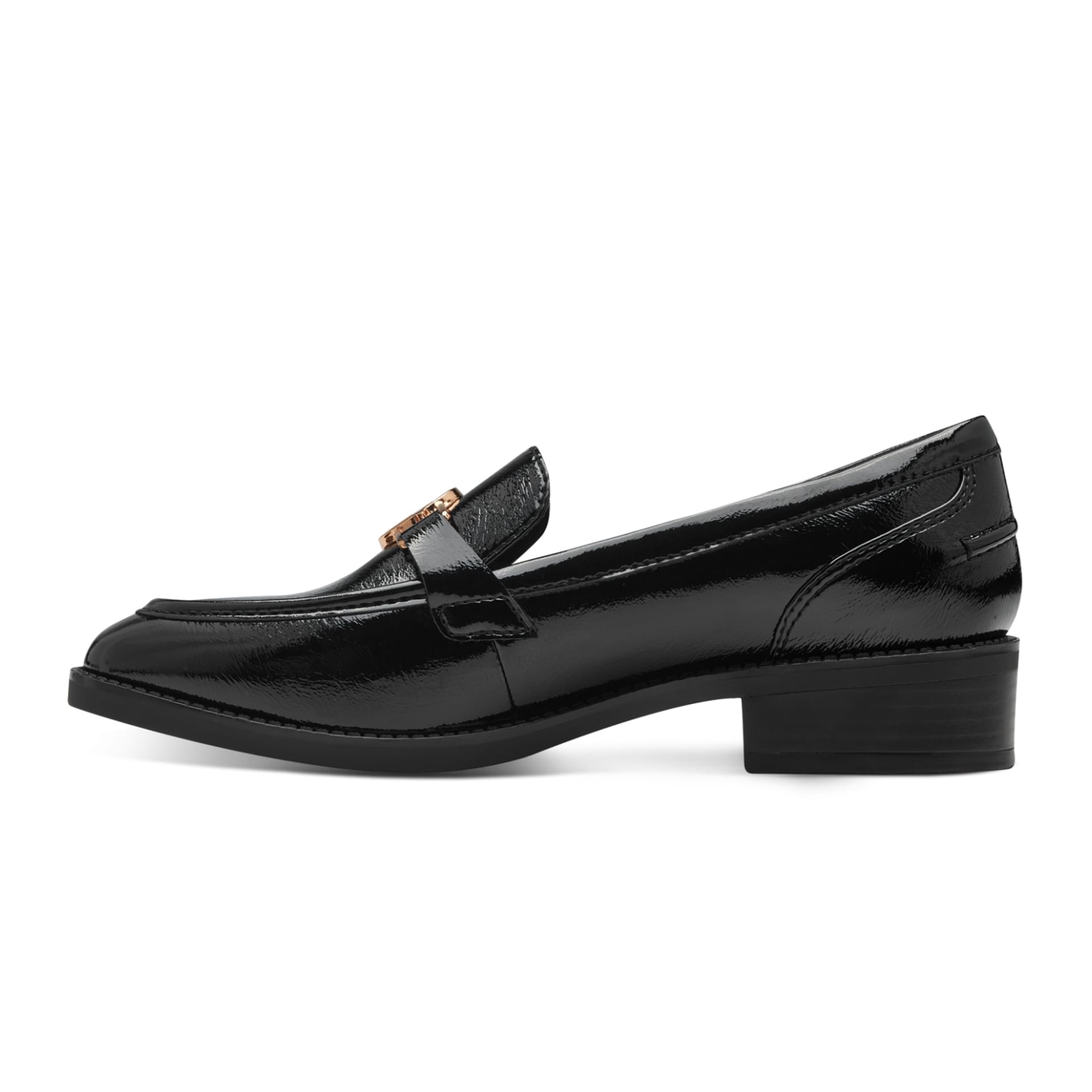 Tamaris Fjella Slippers 1-24303-43 in Black Patent