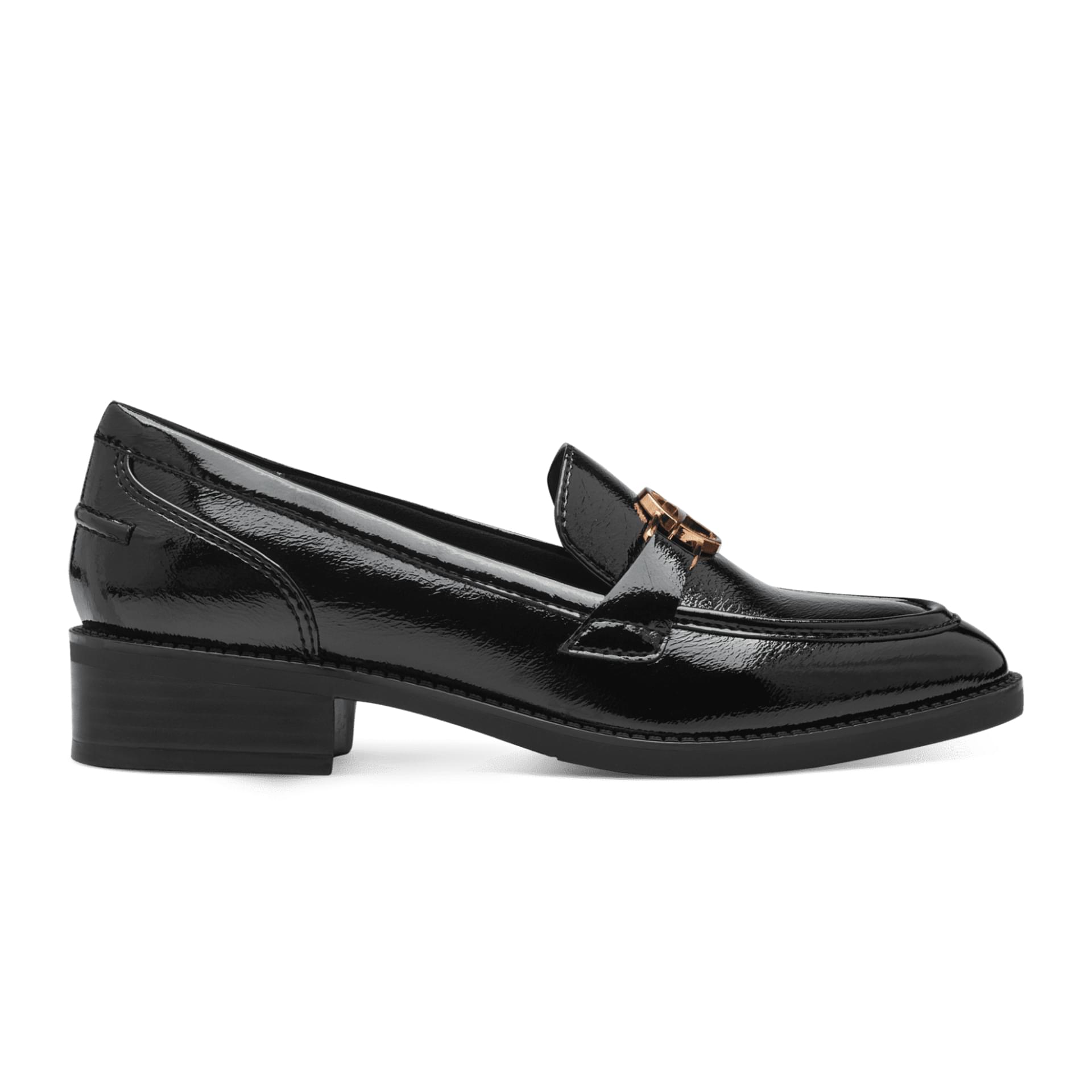 Tamaris Fjella Mules 1-24303-43 in Black Patent