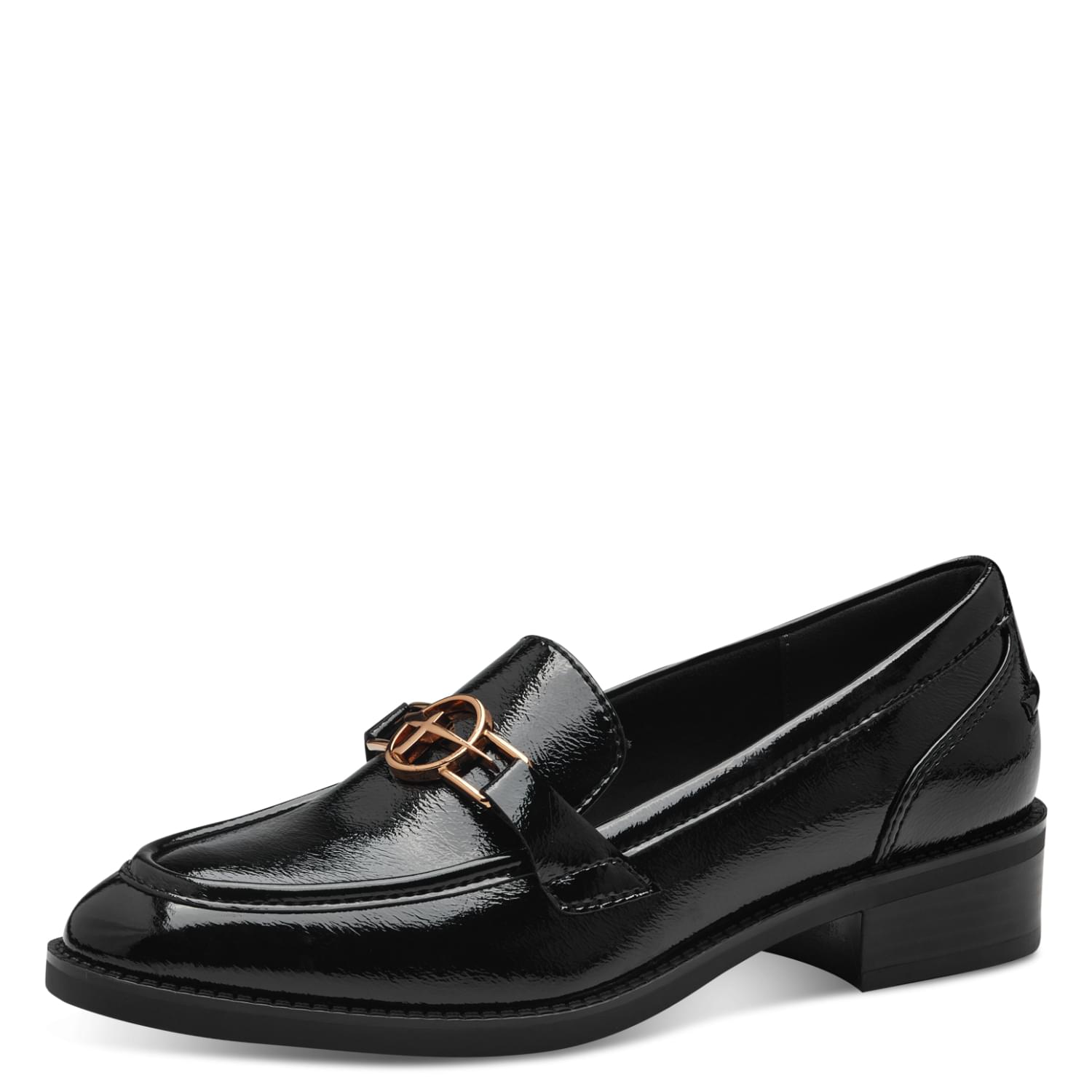 Tamaris Fjella Slippers 1-24303-43 in Black Patent