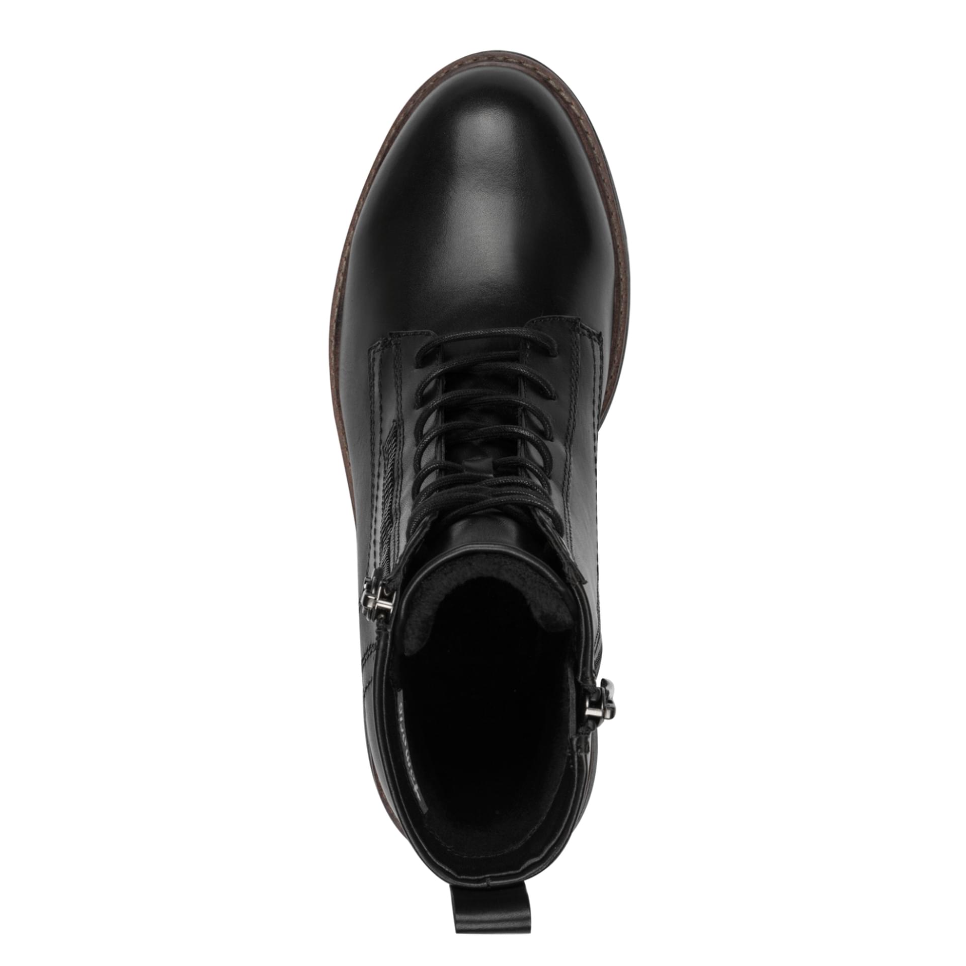 Tamaris Flora Bottines 1-25207-45 in Black Leather