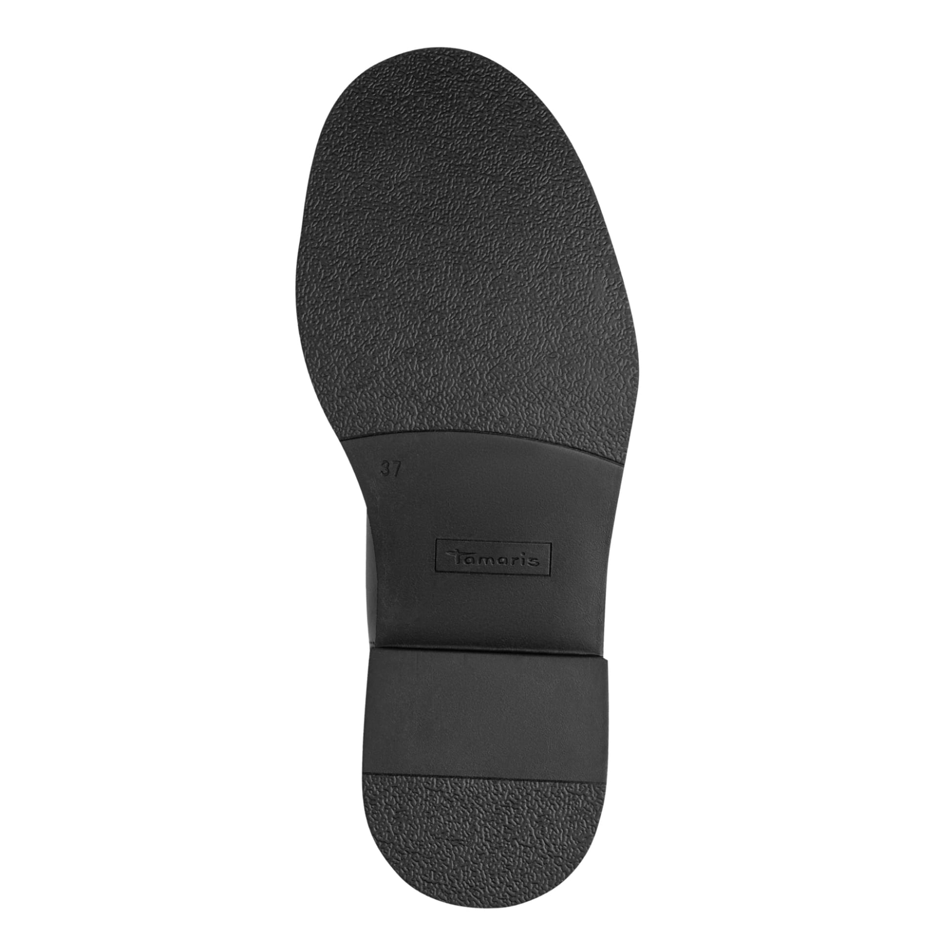 Tamaris Force Chelsea Boots cuir in Black Uni, semelle (SKU 1-25442-47--007)