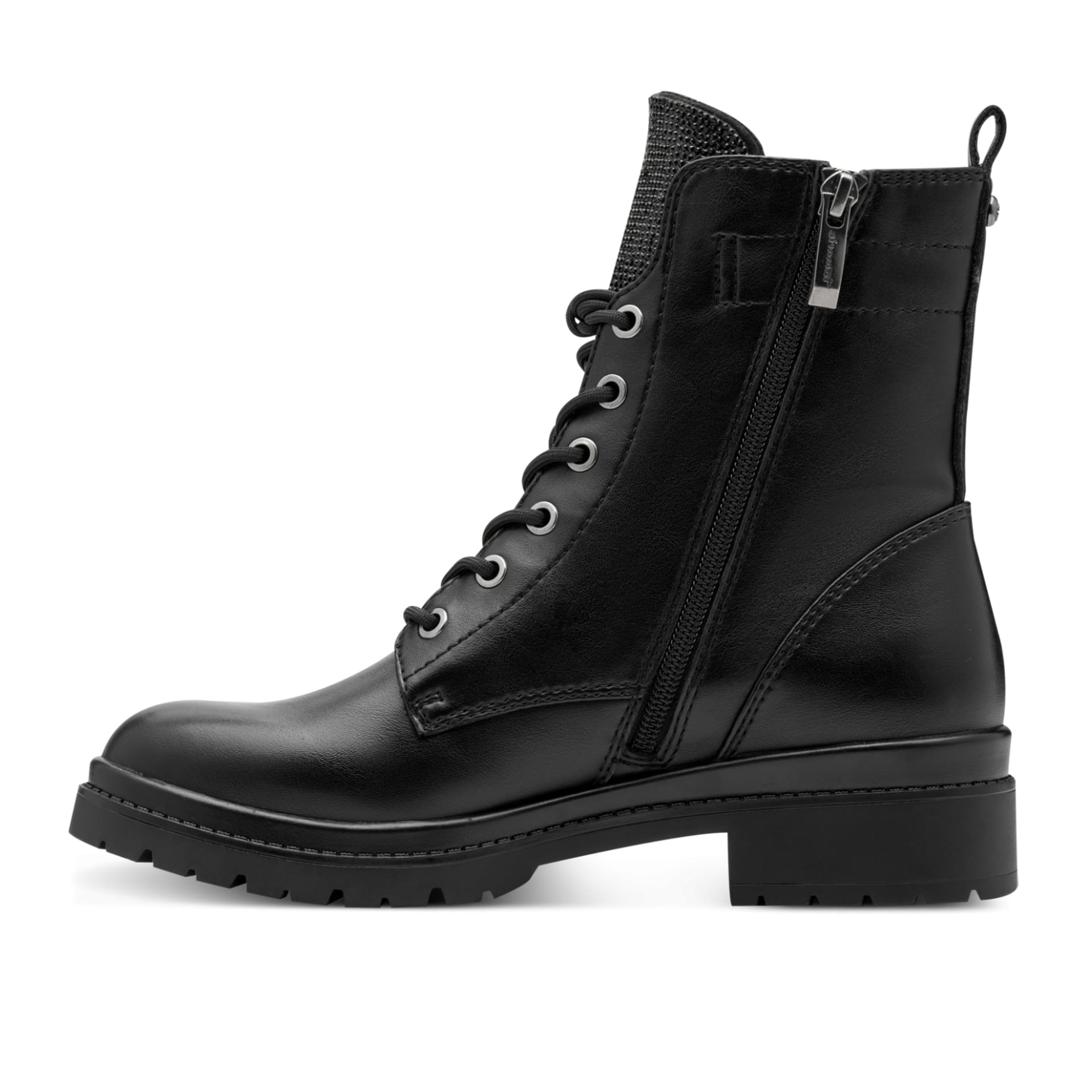 Tamaris Foteini Enkellaarsjes 1-25236-43 in Black Glam
