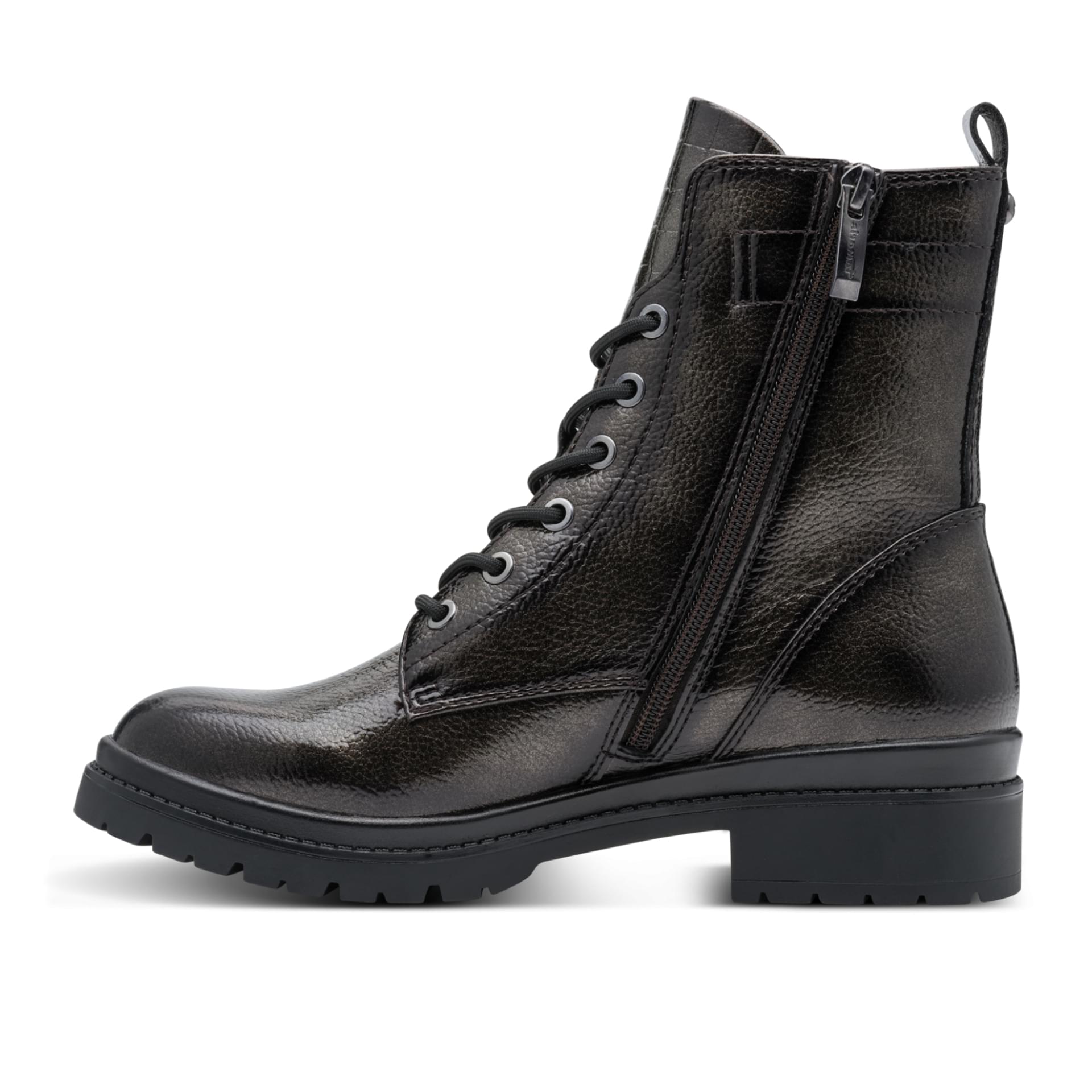 Tamaris Foteini Ankle Boots 1-25236-43 in Anthracite Pat