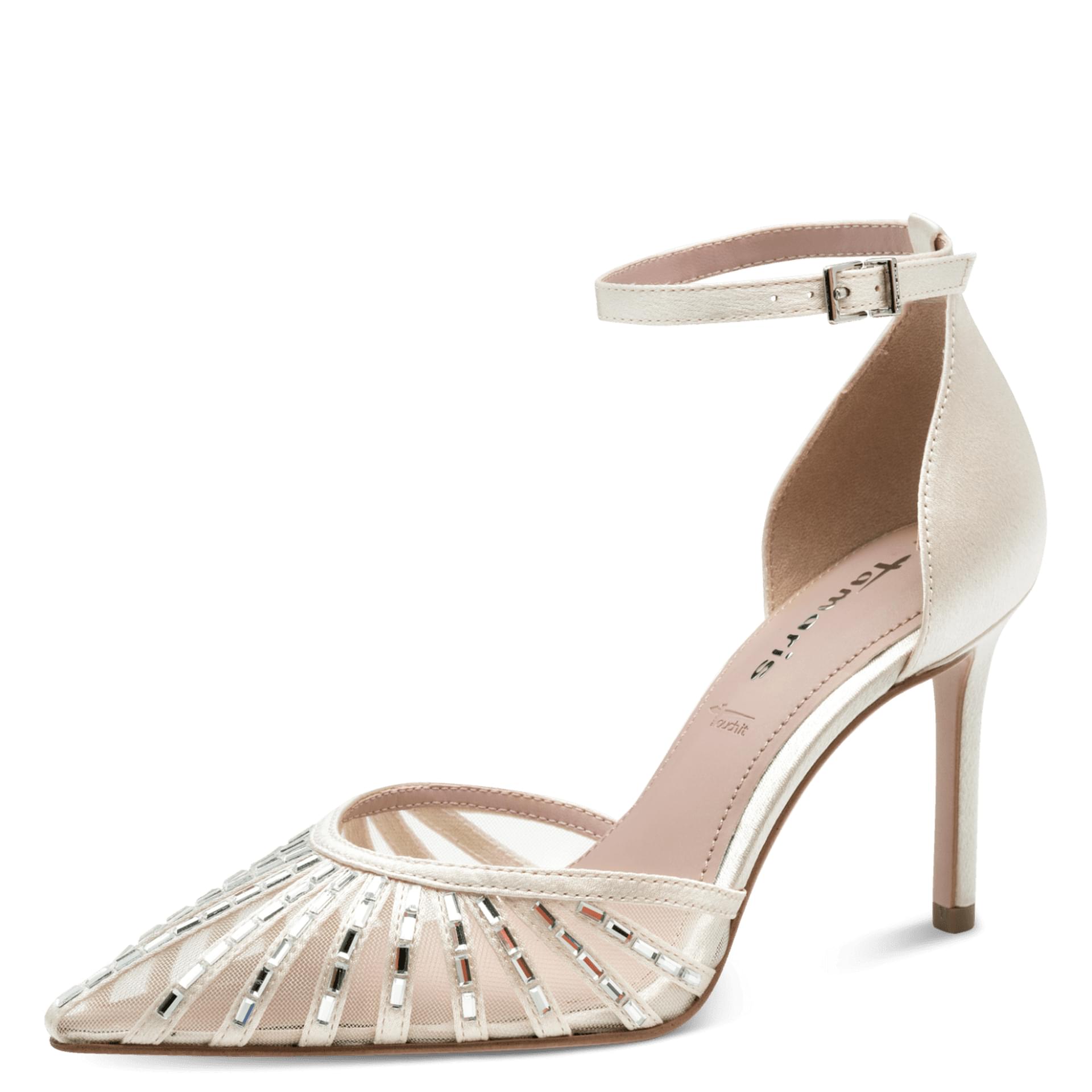 Tamaris Gabbe Heels 1-22415-46 in Pearl