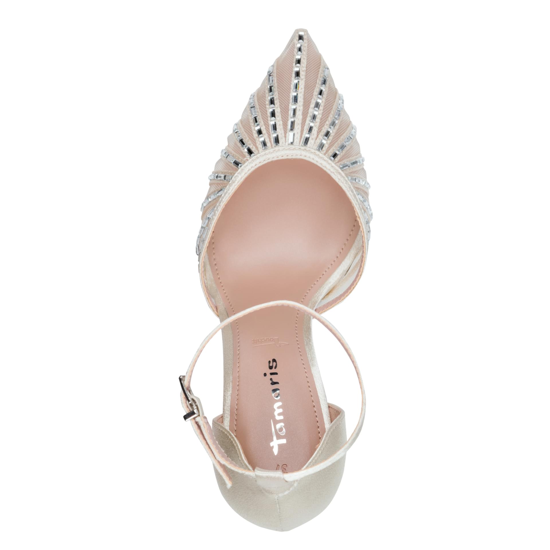 Tamaris Gabbe Heels 1-22415-46 in Pearl