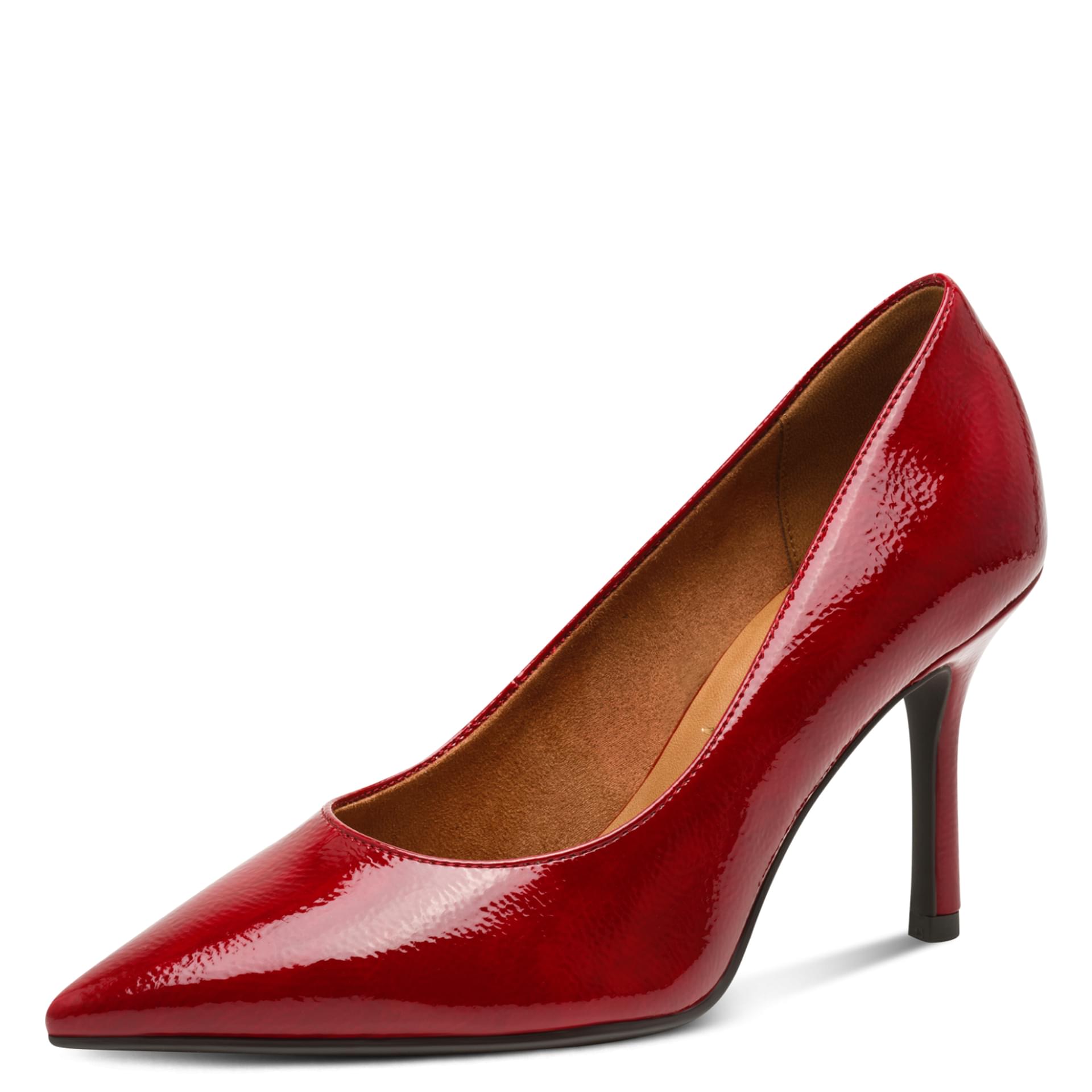 Tamaris Gabbe Heels 1-22423-42 in Red Patent