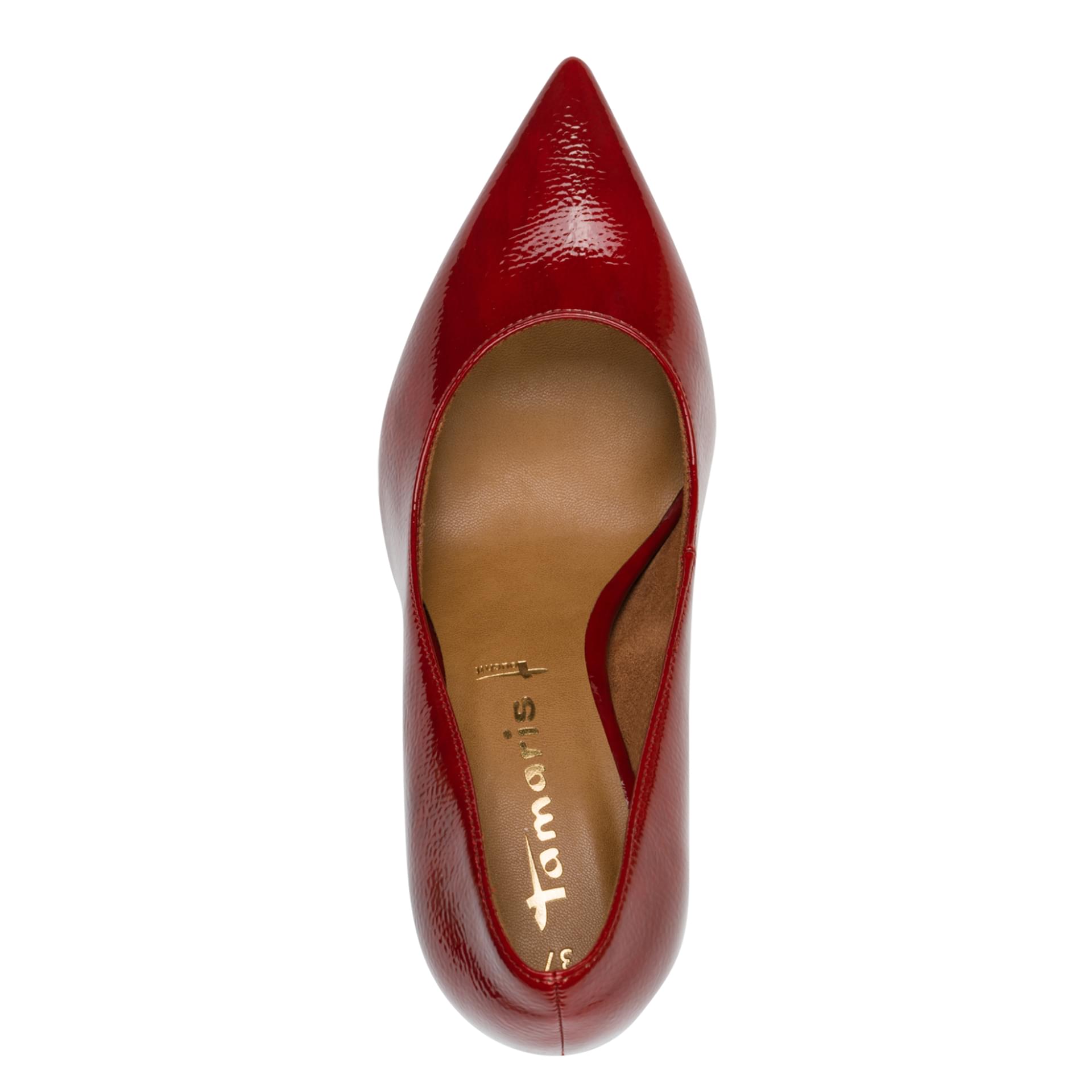 Tamaris Gabbe Heels 1-22423-42 in Red Patent