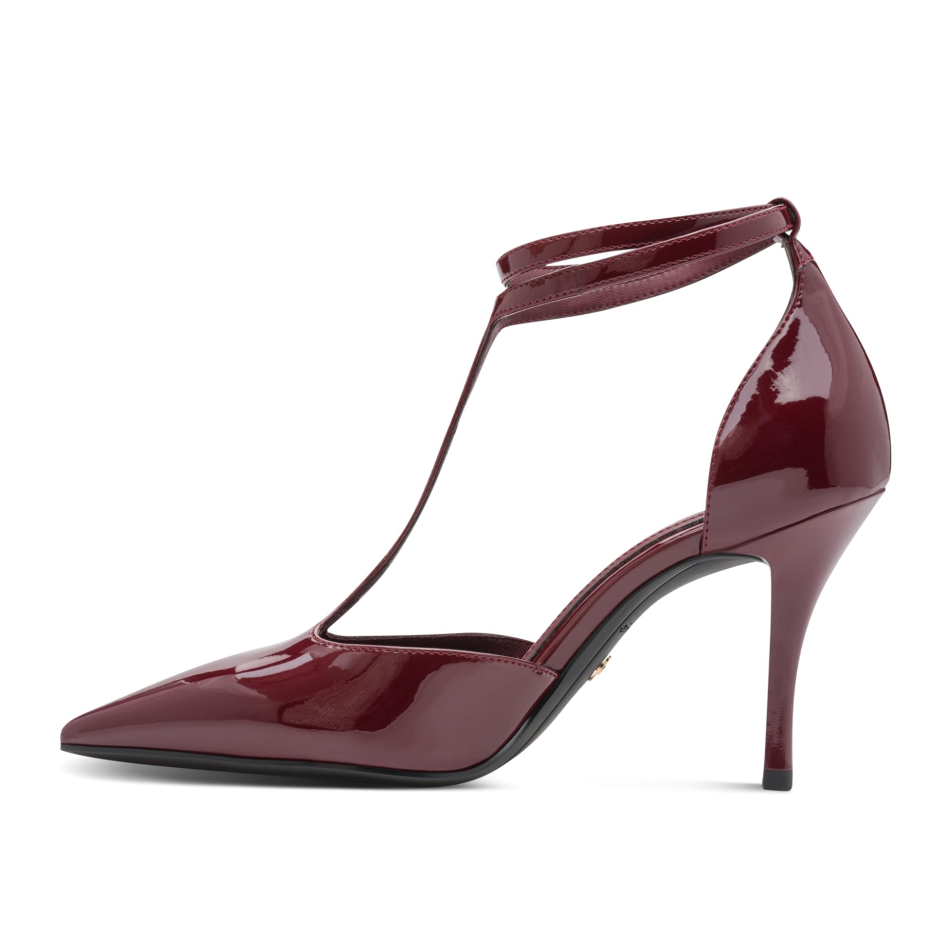 Tamaris Gabbe Heels in Merlot Patent, inner side (SKU 1-22461-47--568)