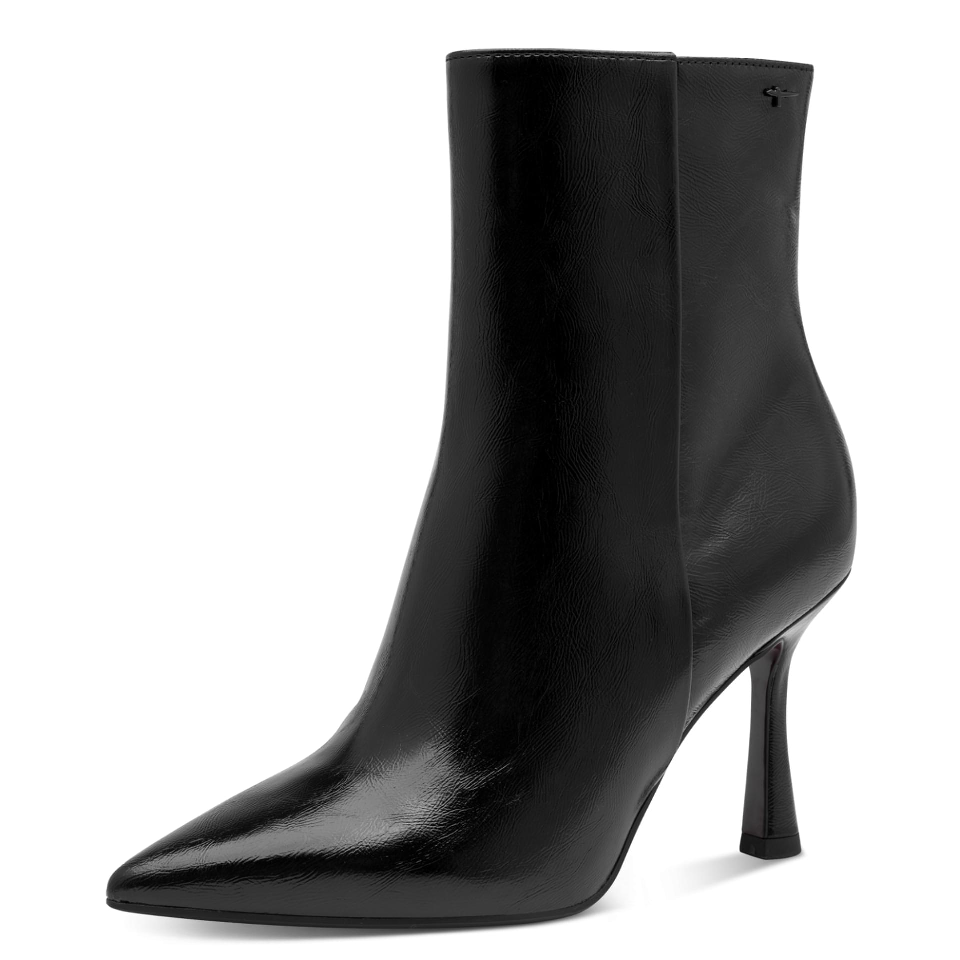 Tamaris Gabbe Bottines in Black, vue trois-quarts (SKU 1-25033-47--001)