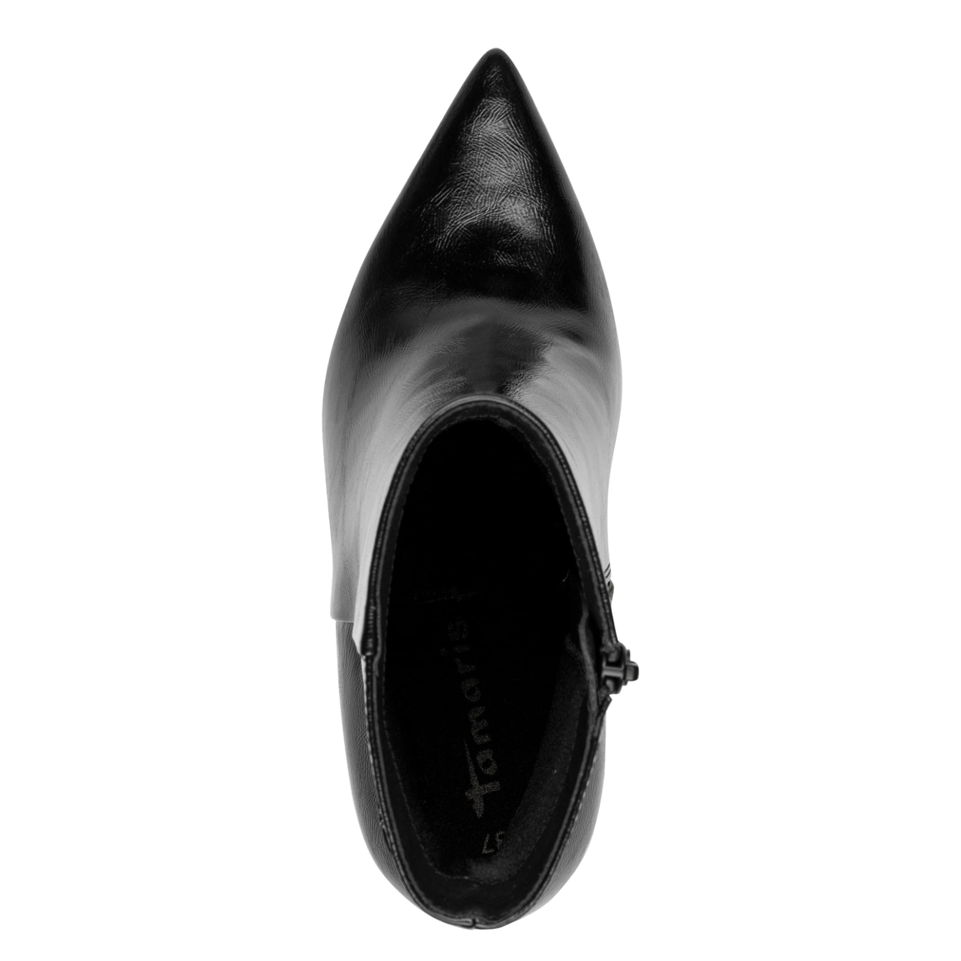 Tamaris Gabbe Bottines in Black, vue de dessus (SKU 1-25033-47--001)
