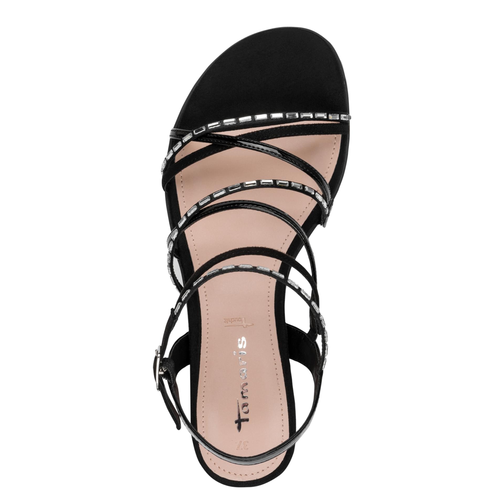 Tamaris Gabriella Sandalen 1-28103-42 in Black Glam