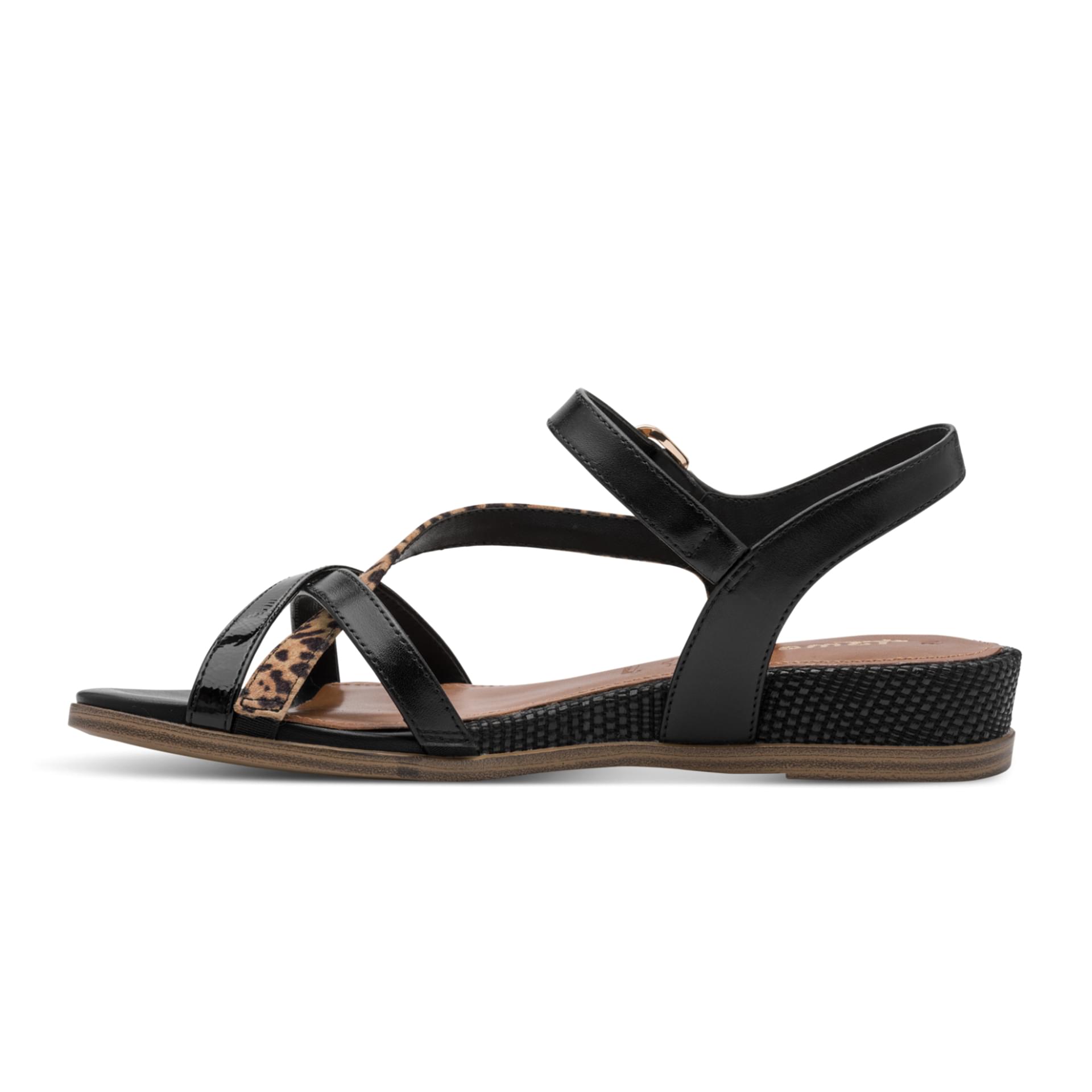 Tamaris Gabriella Sandals 1-28146-46 in Black Comb