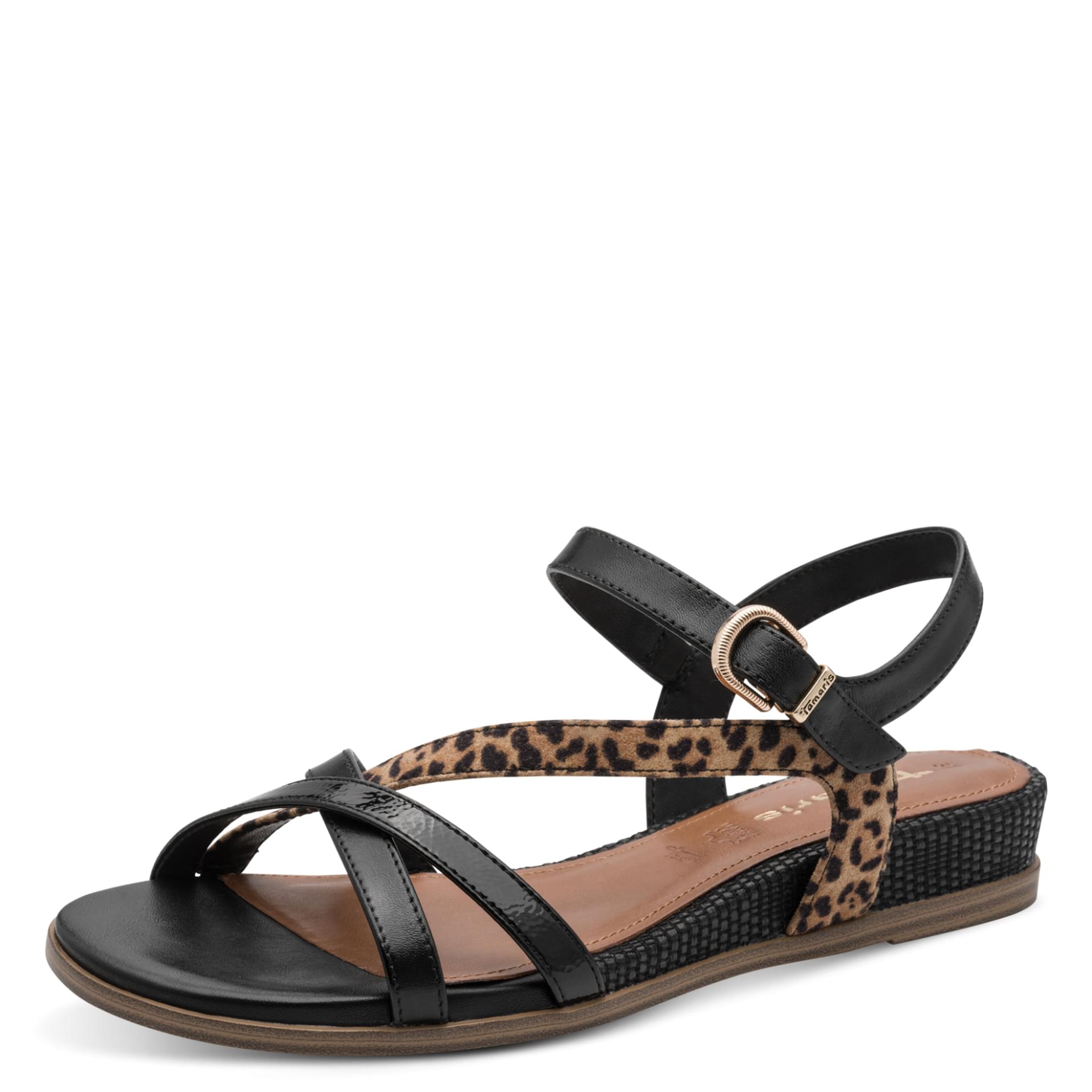 Tamaris Gabriella Sandals 1-28146-46 in Black Comb