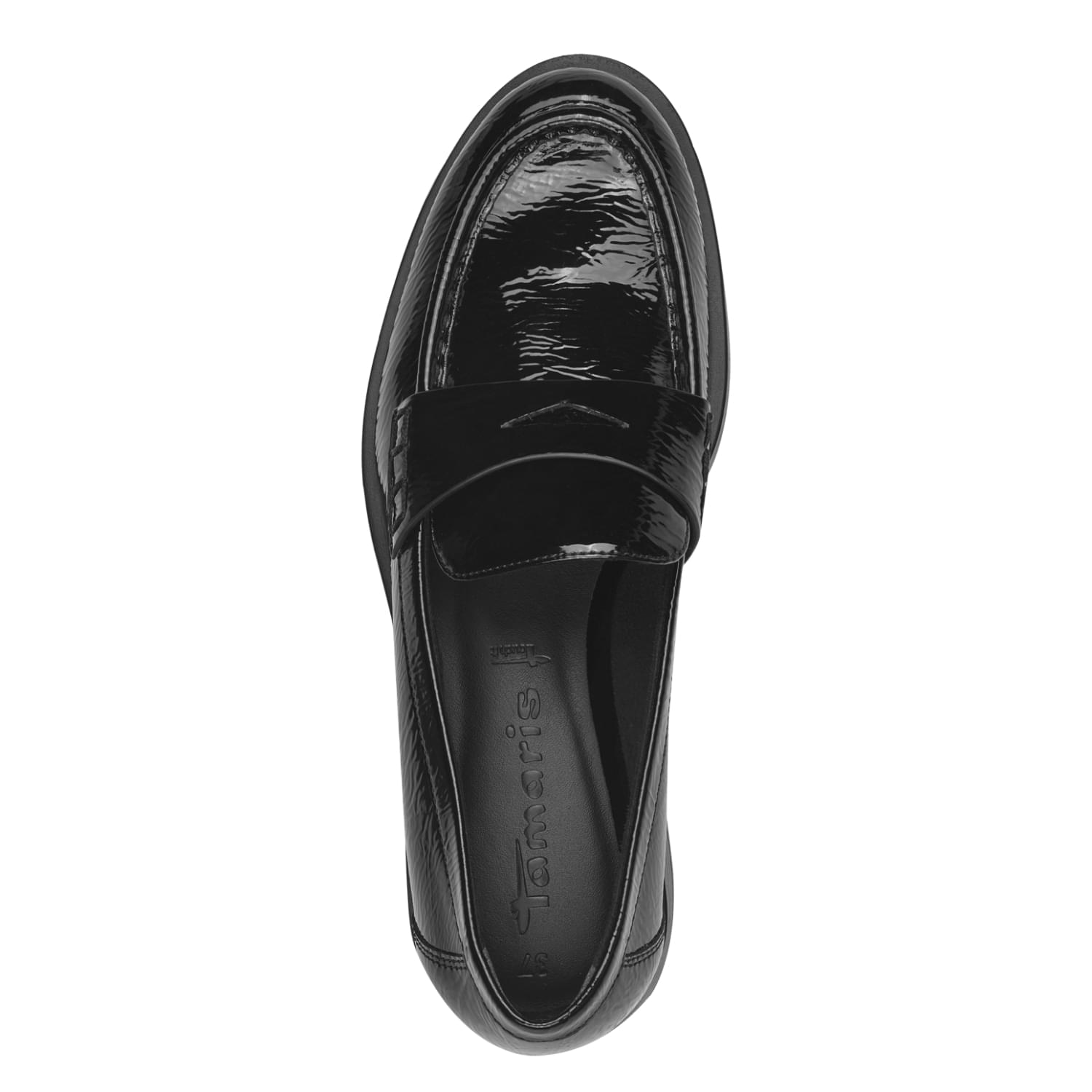 Tamaris Gommi Slippers 1-24311-41 in Black Patent