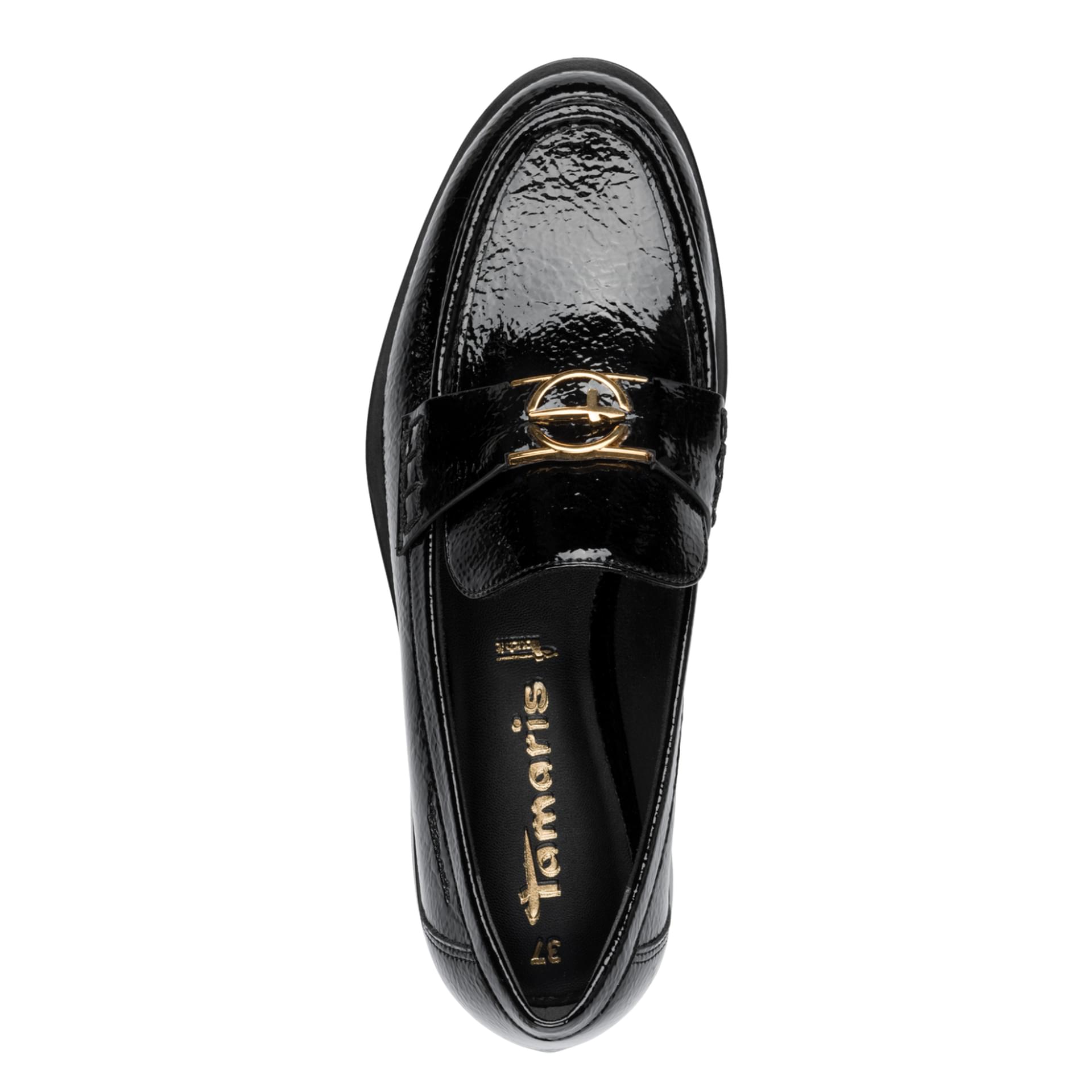 Tamaris Gommi Slippers 1-24351-45 in Black Patent