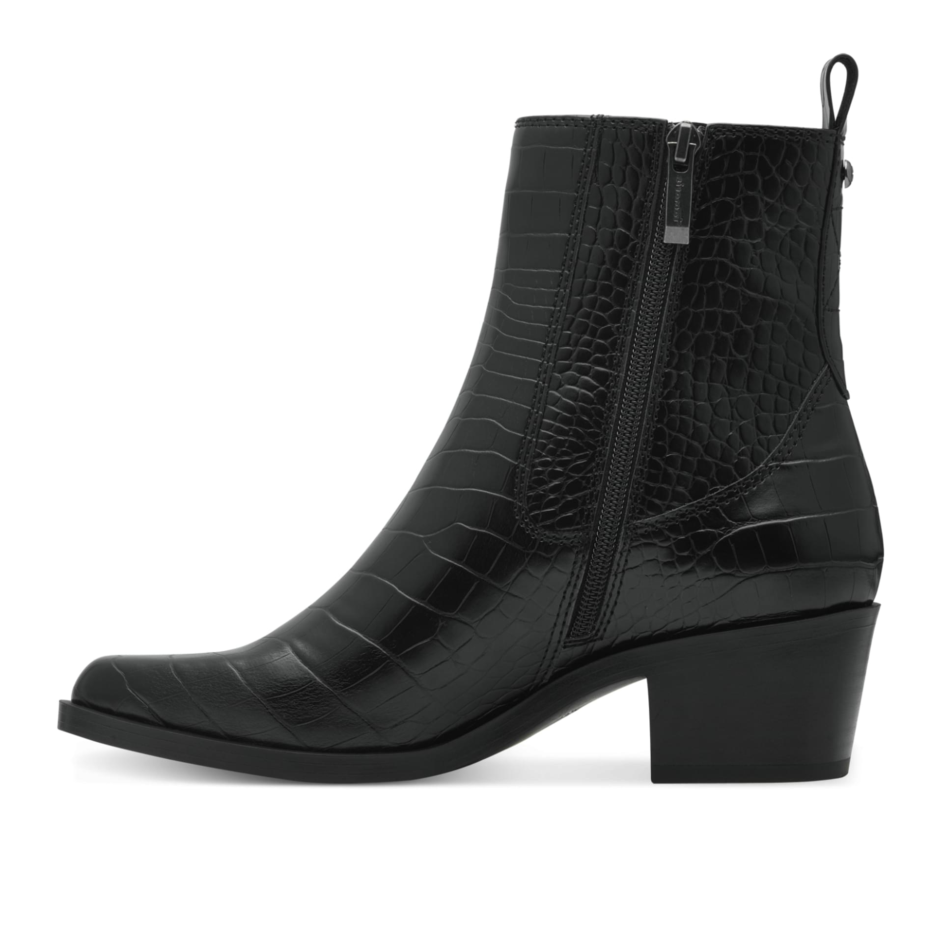 Tamaris Howdy Chelsea Boots 1-25310-43 in Black Croco