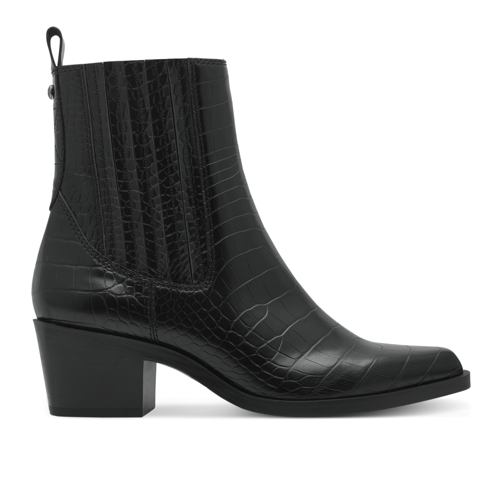 Tamaris Howdy Chelsea Boots 1-25310-43 in Black Croco