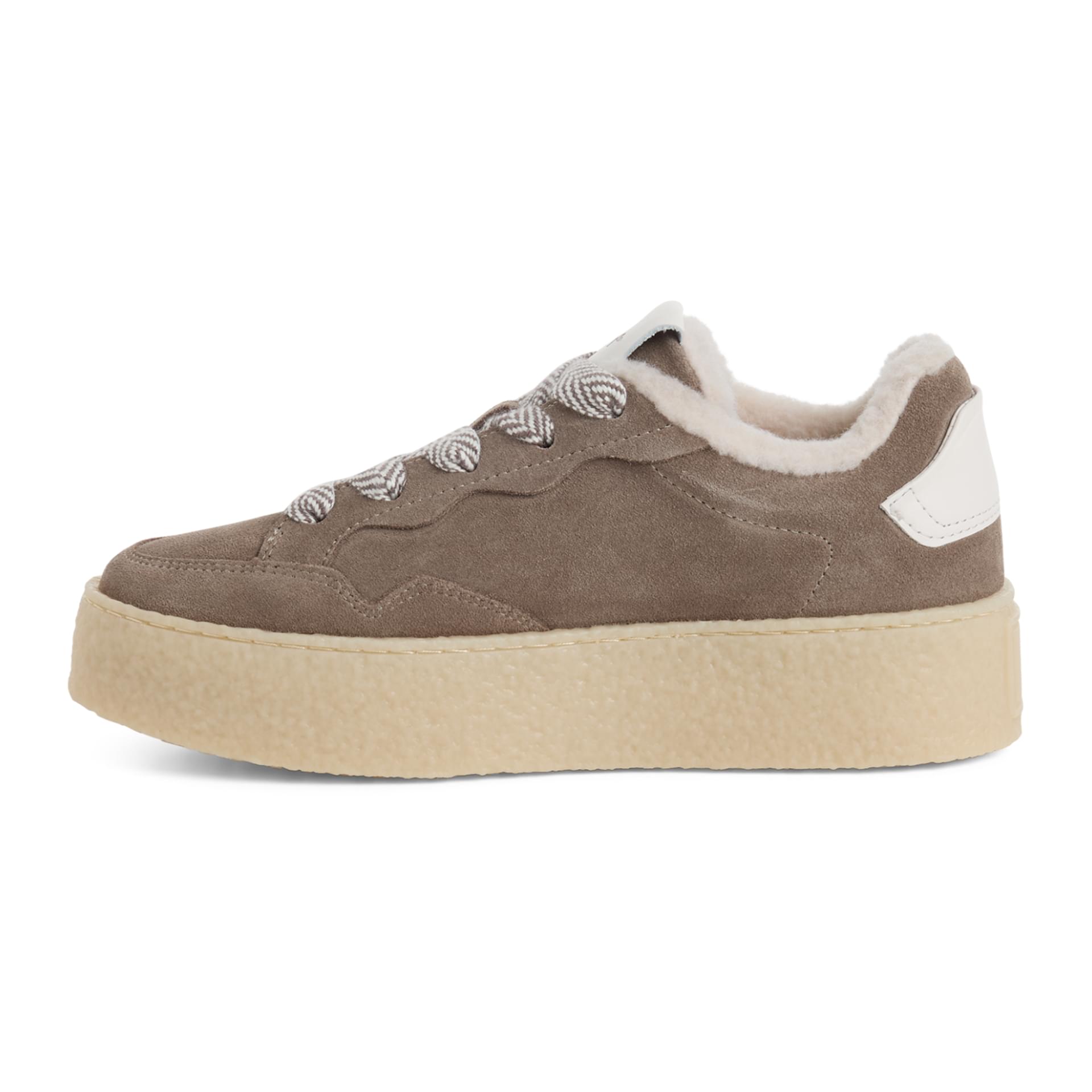 Tamaris Ika Sneakers leather in Taupe, inner side (SKU 1-23706-47--341)