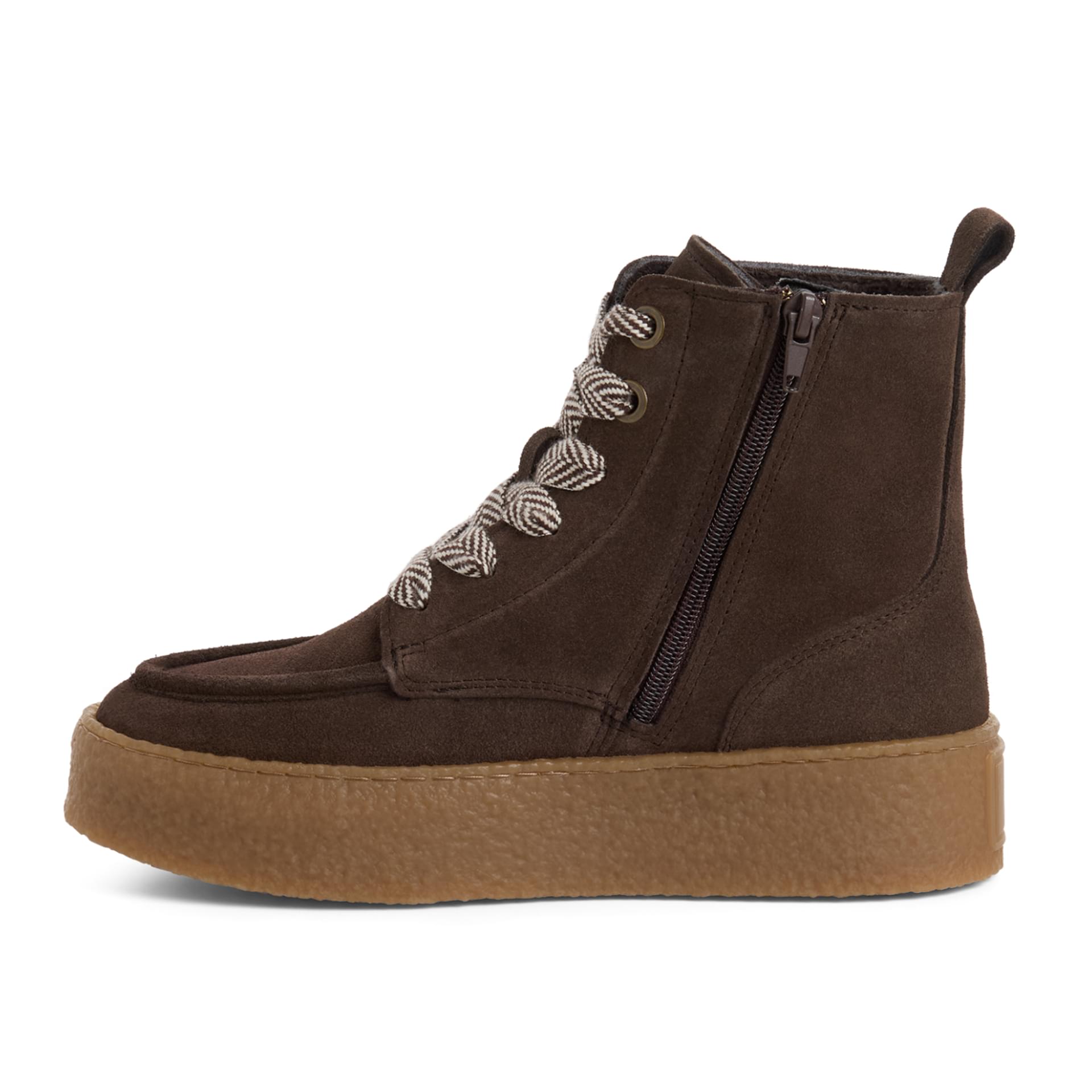 Tamaris Ika Enkellaarsjes leer in Mocca, binnenzijde (SKU 1-25200-47--304)