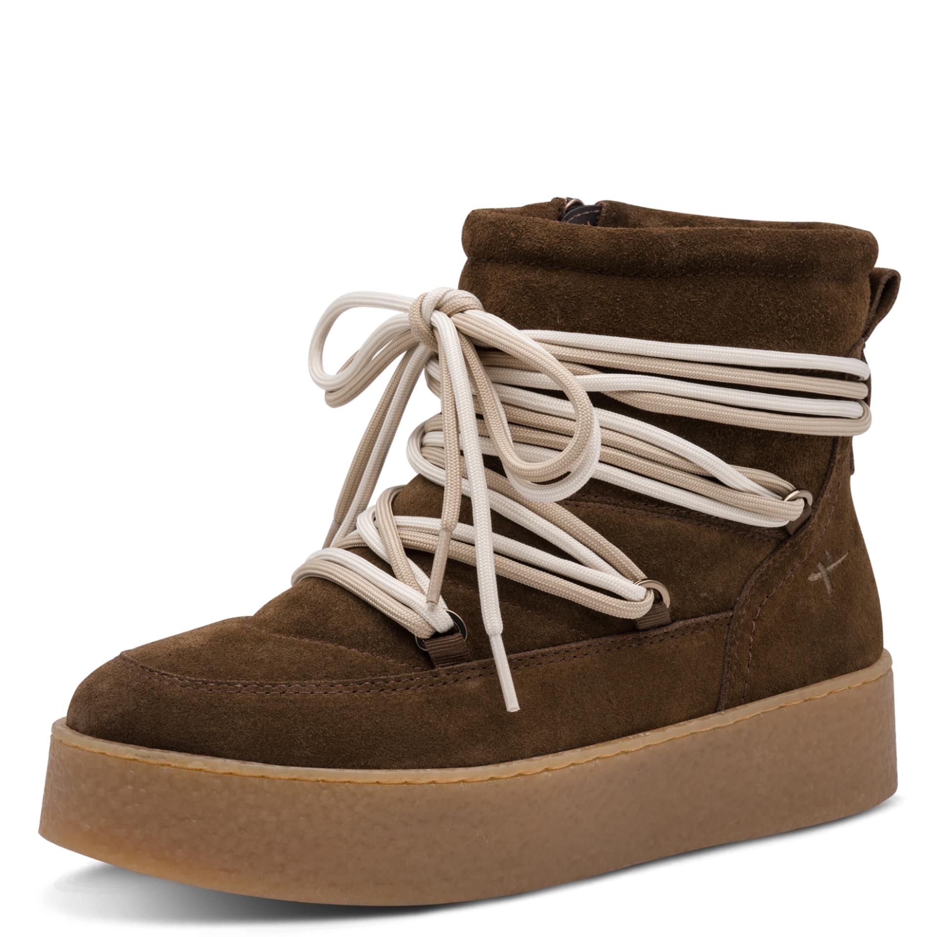 Tamaris Ika Ankle Boots leather in Mocca, three-quarter view (SKU 1-26803-47--304)