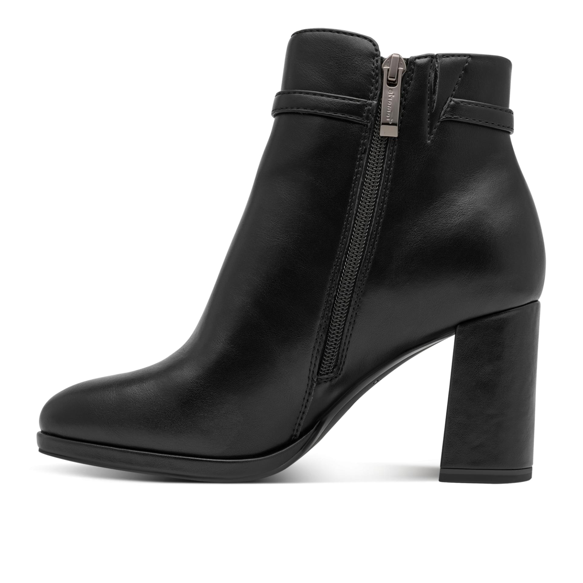 Tamaris Imola Bottines in Black Matt, côté intérieur (SKU 1-25032-47--020)