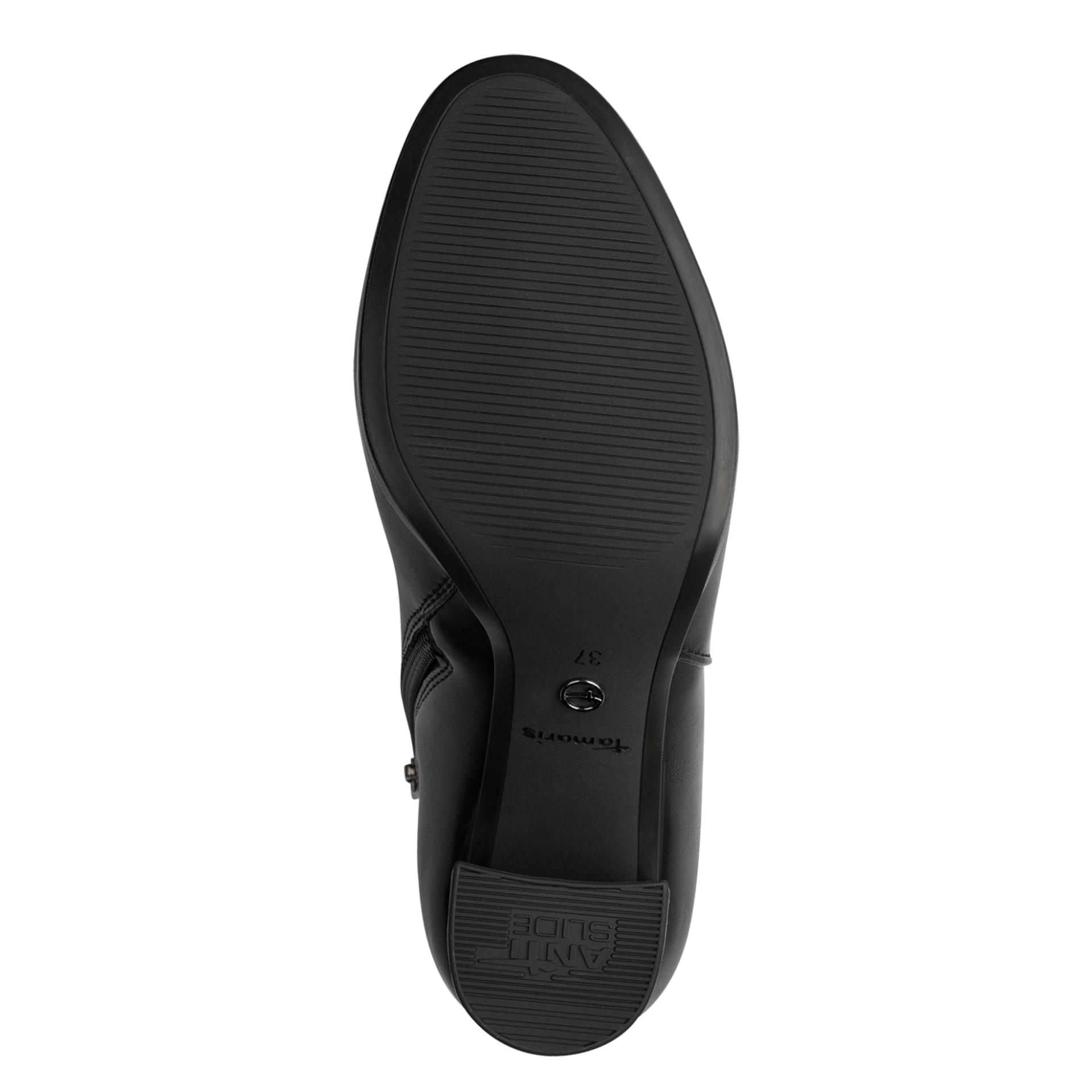 Tamaris Imola Bottines in Black Matt, vue de dessus (SKU 1-25032-47--020)