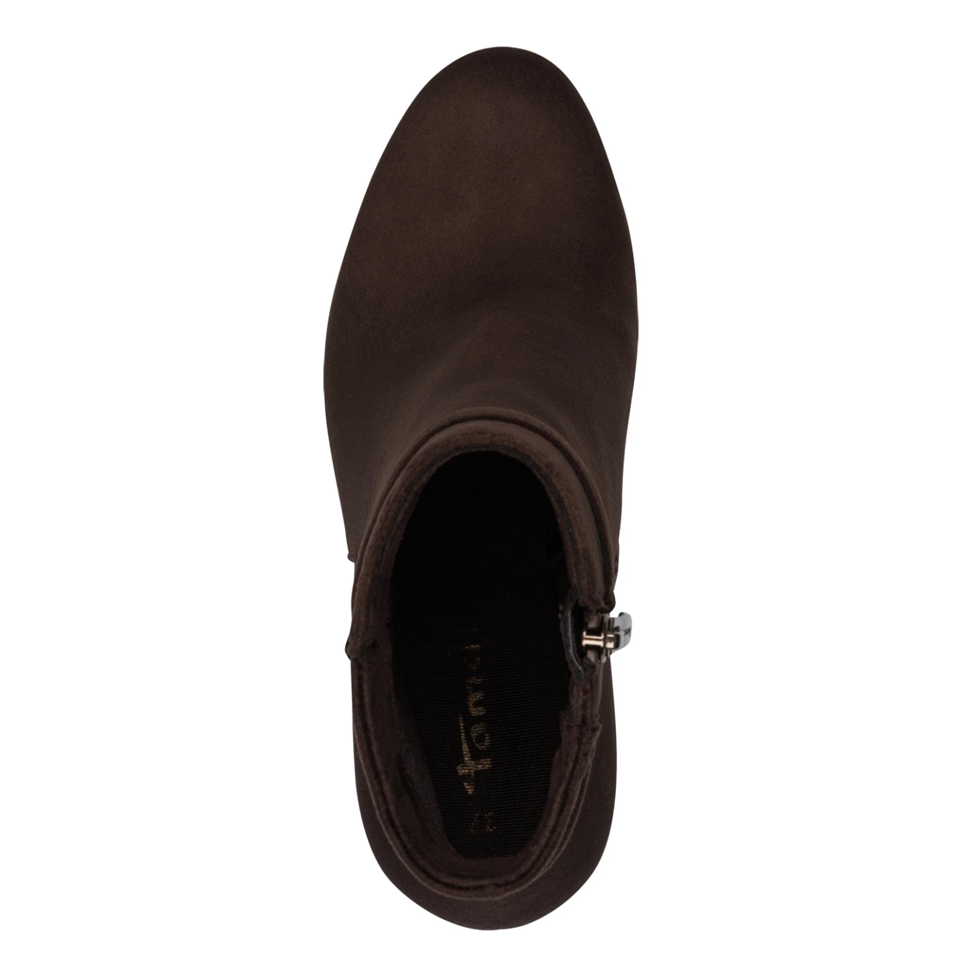 Tamaris Imola Bottines in Mocca, vue de dessus (SKU 1-25332-47--304)