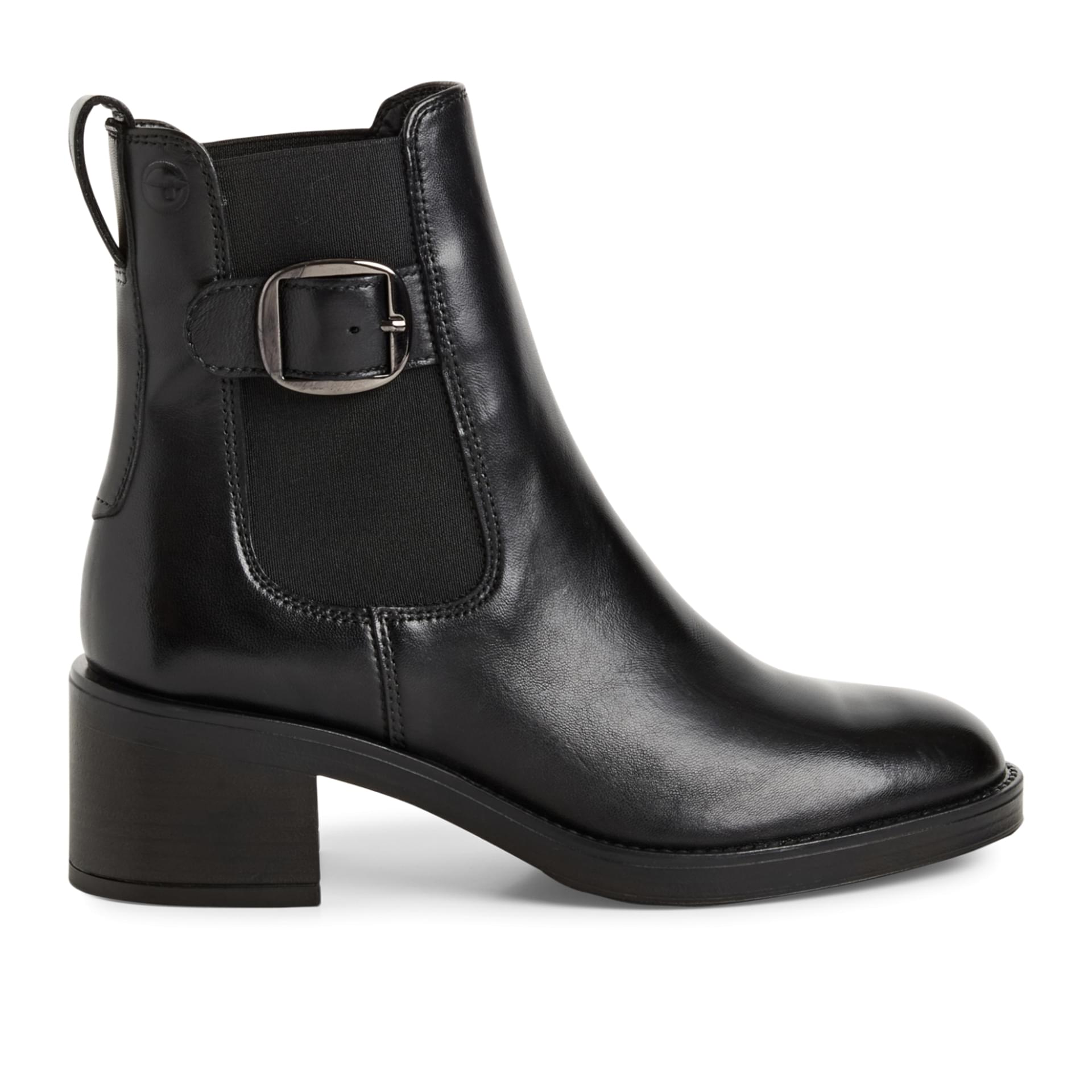 Tamaris Inessa Chelsea Boots 1-25307-45 in Black Leather