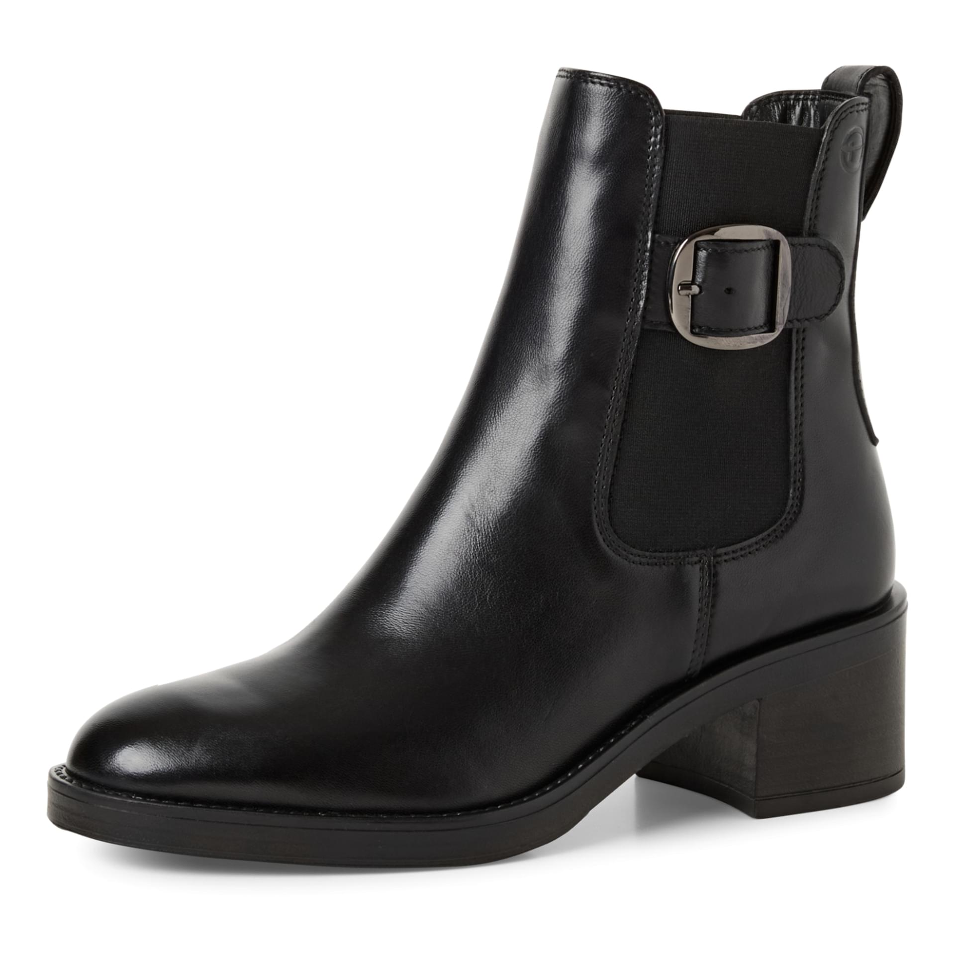 Tamaris Inessa Chelsea Boots 1-25307-45 in Black Leather