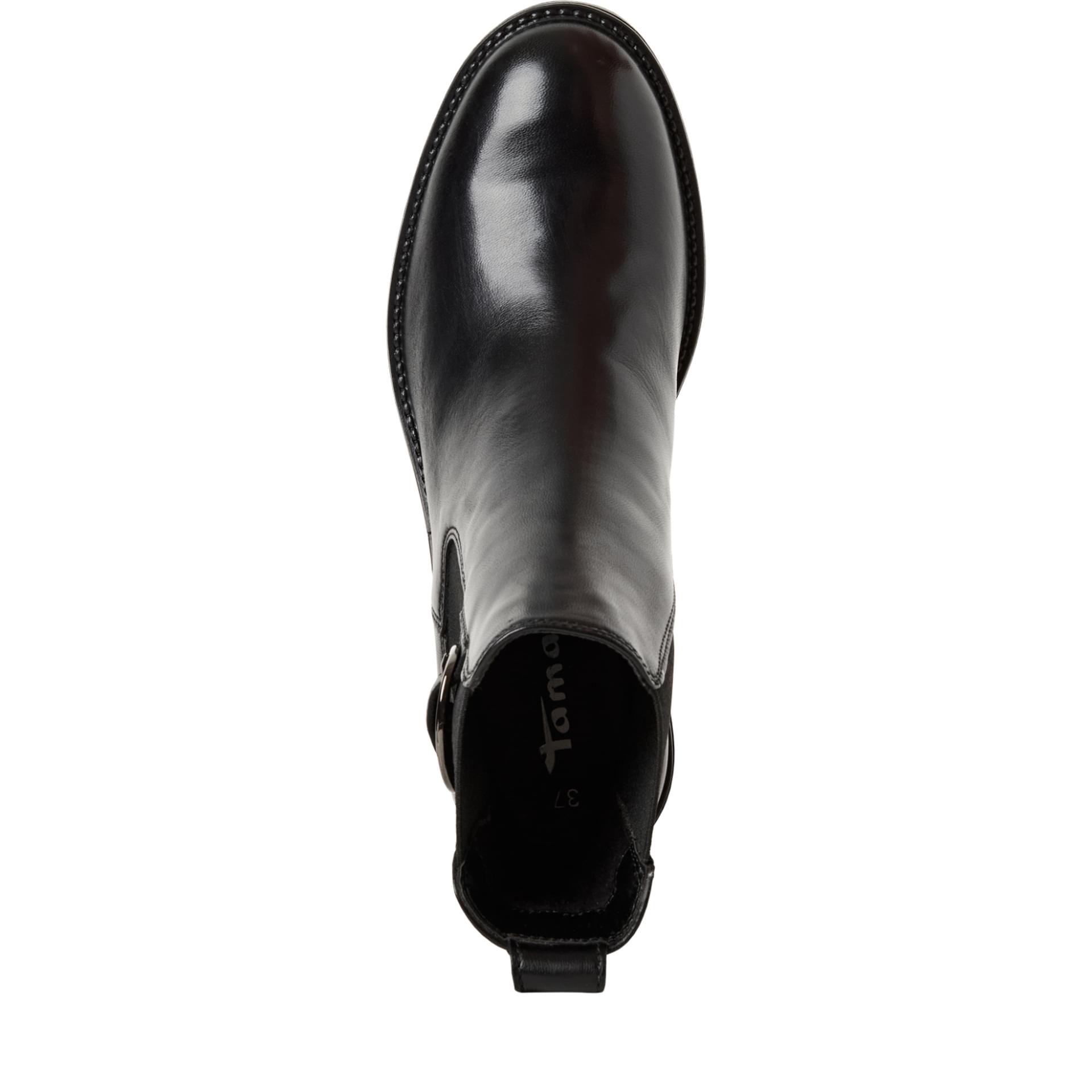 Tamaris Inessa Chelsea Boots 1-25307-45 in Black Leather