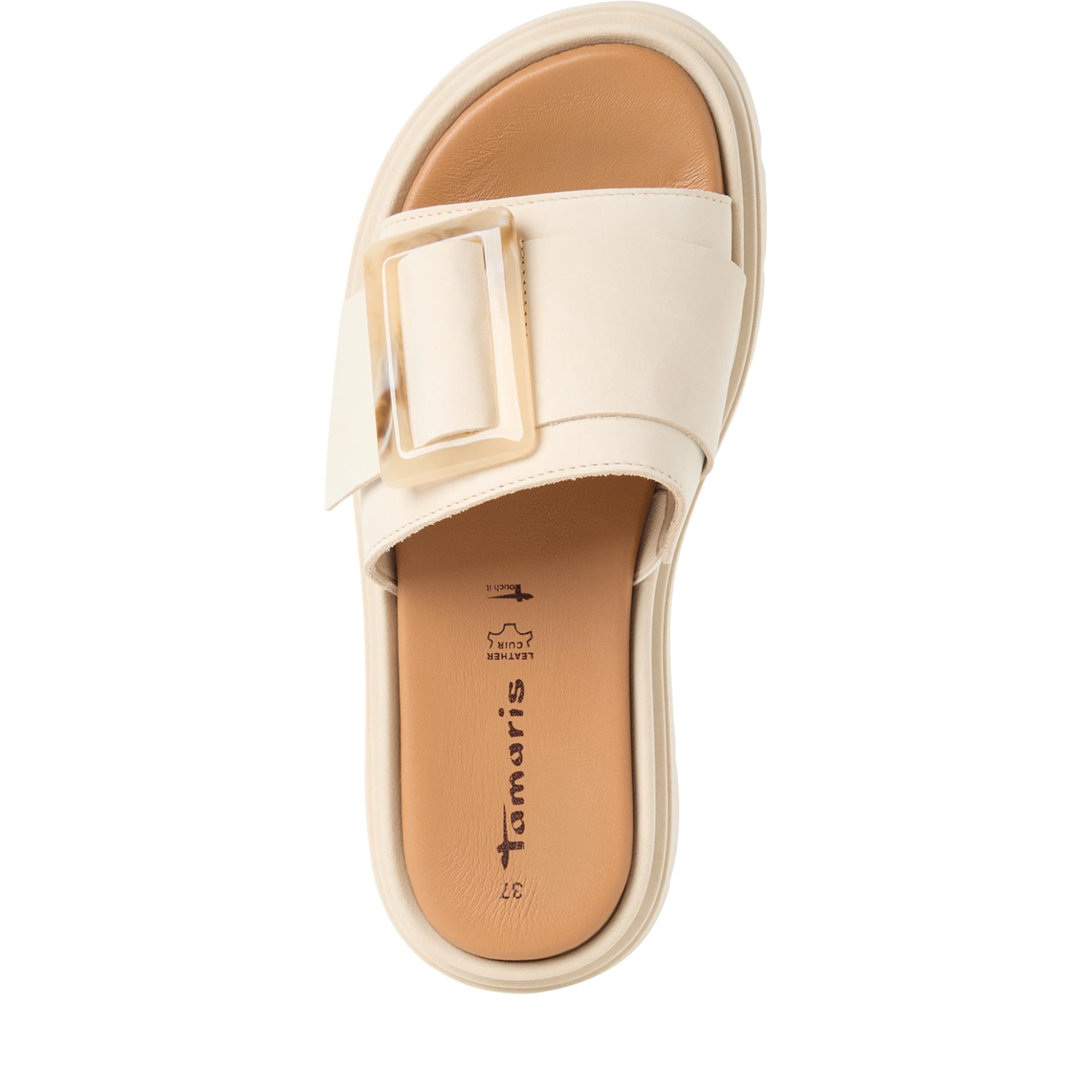 Tamaris Jadima Loafers 1-27234-44 in Ivory Nubuc