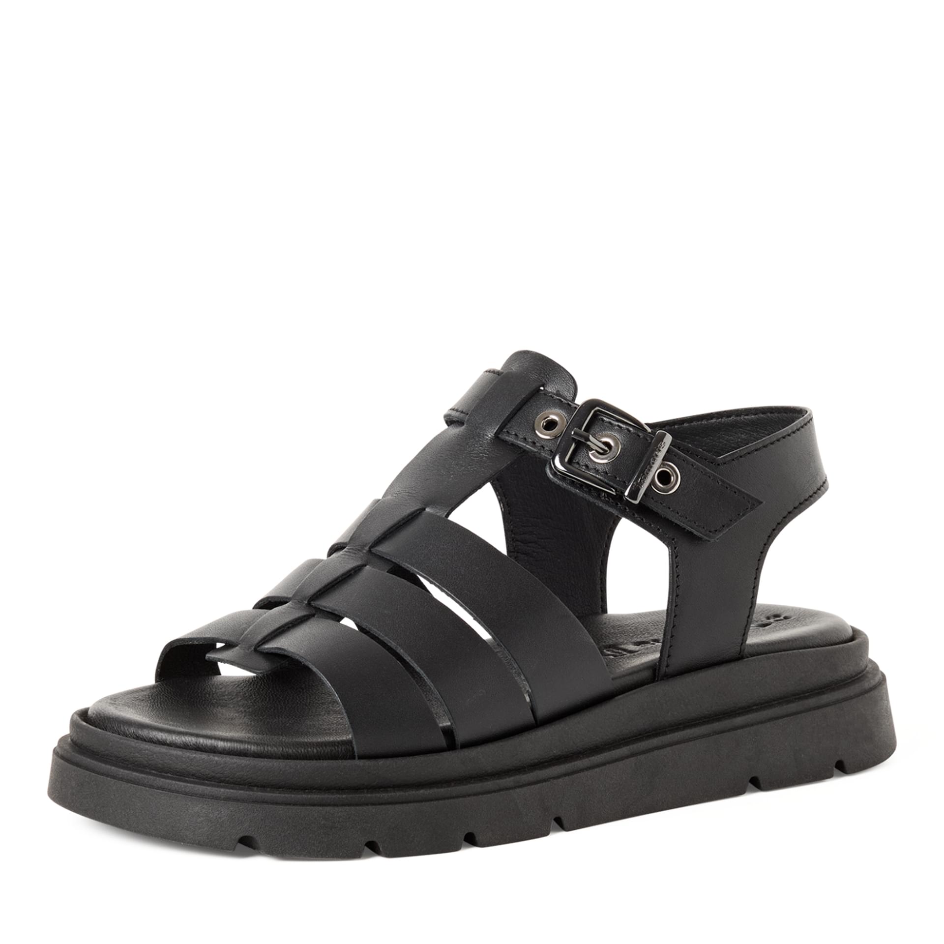 Tamaris Jadima Sandals 1-28214-46 in Black Leather