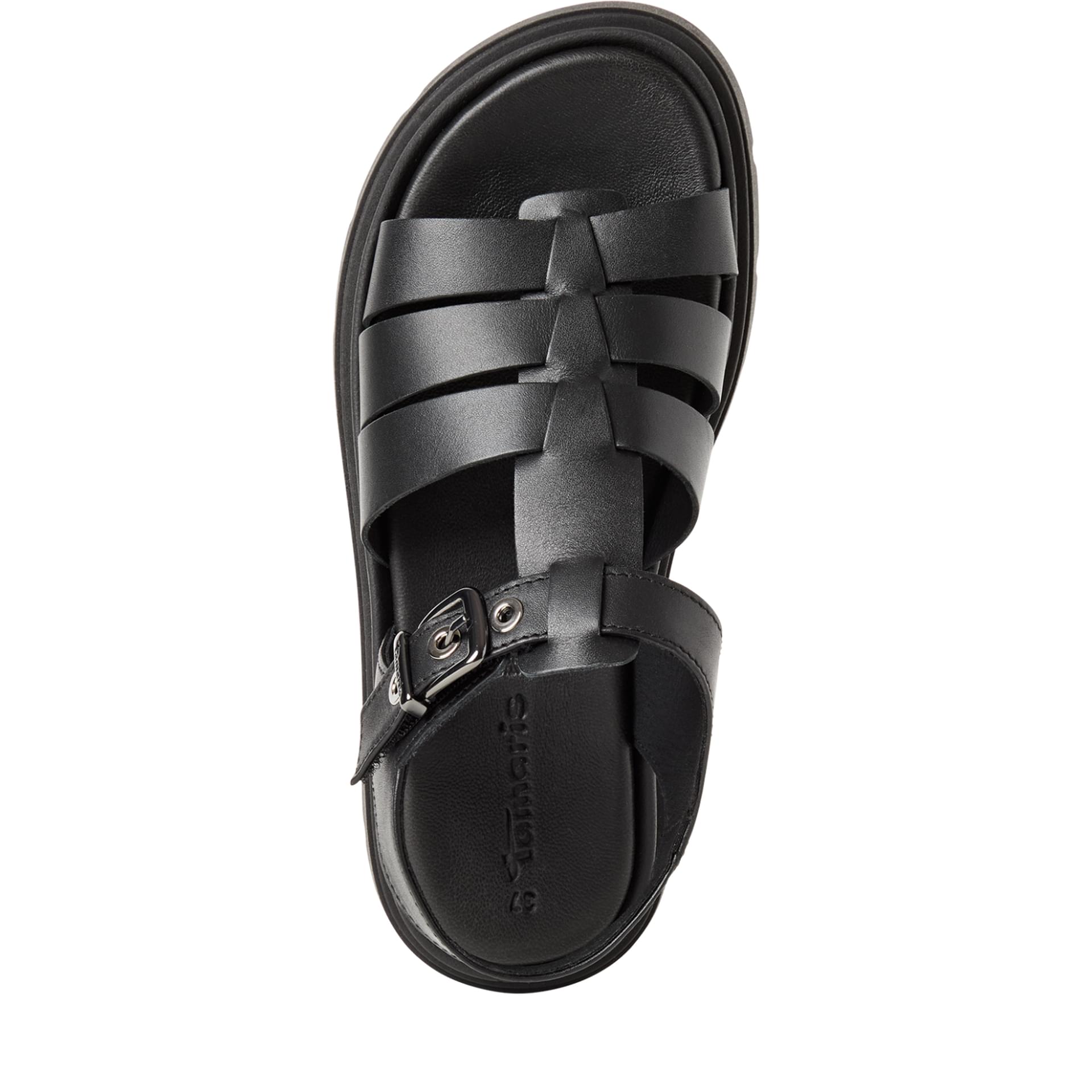 Tamaris Jadima Sandals 1-28214-46 in Black Leather