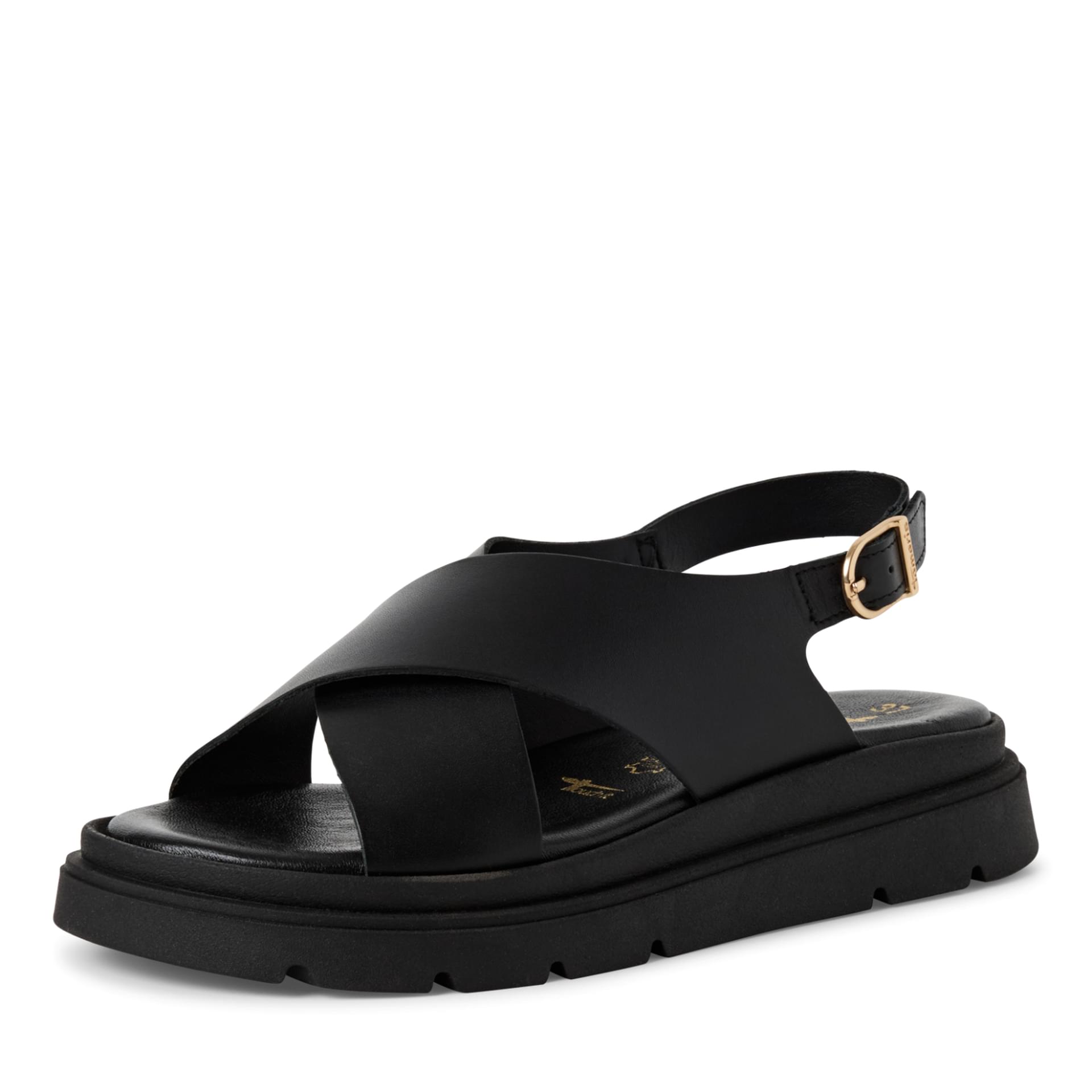 Tamaris Jadima Sandals 1-28270-42 in Black Leather