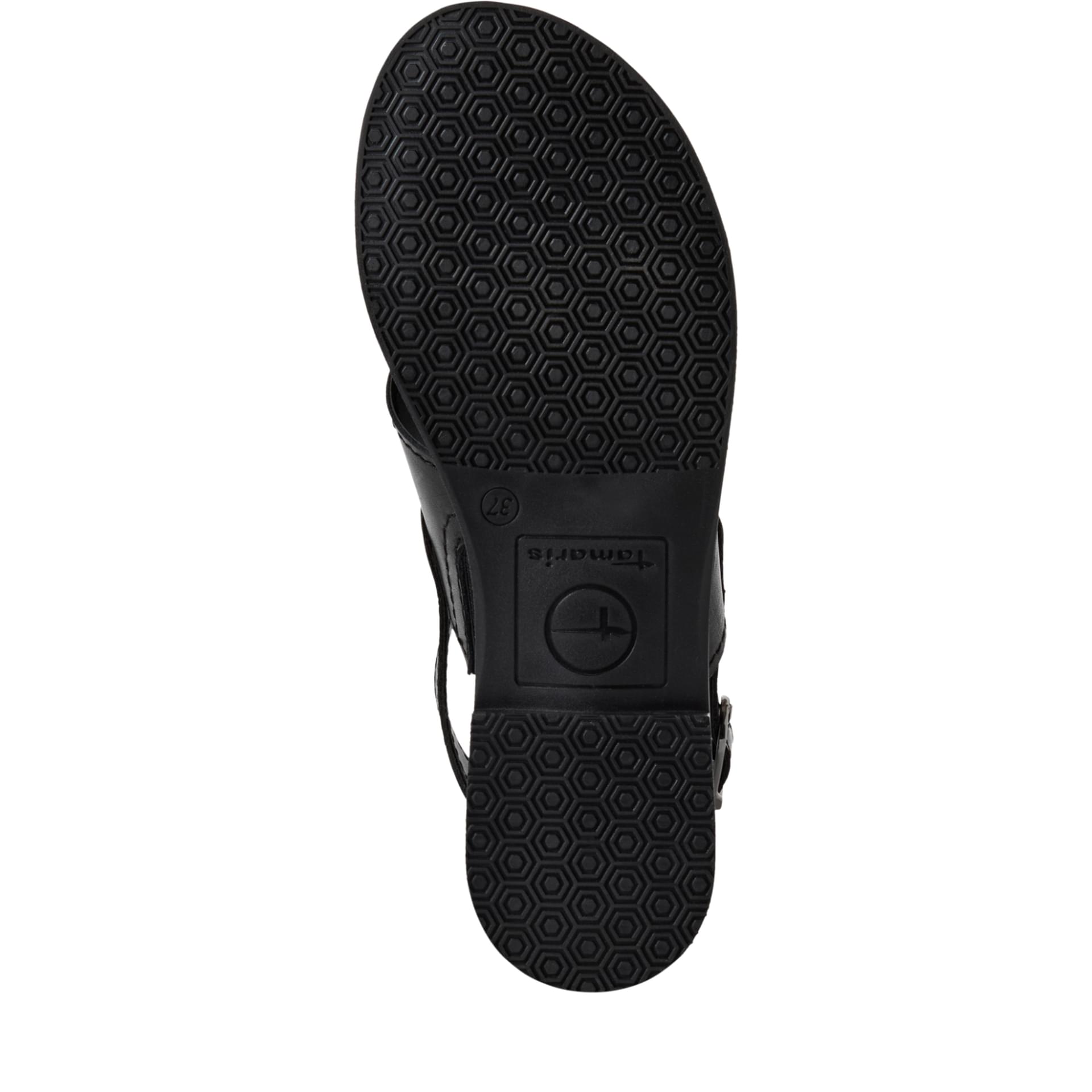 Tamaris Jajar Sandalen 1-28102-44 in Black Leather