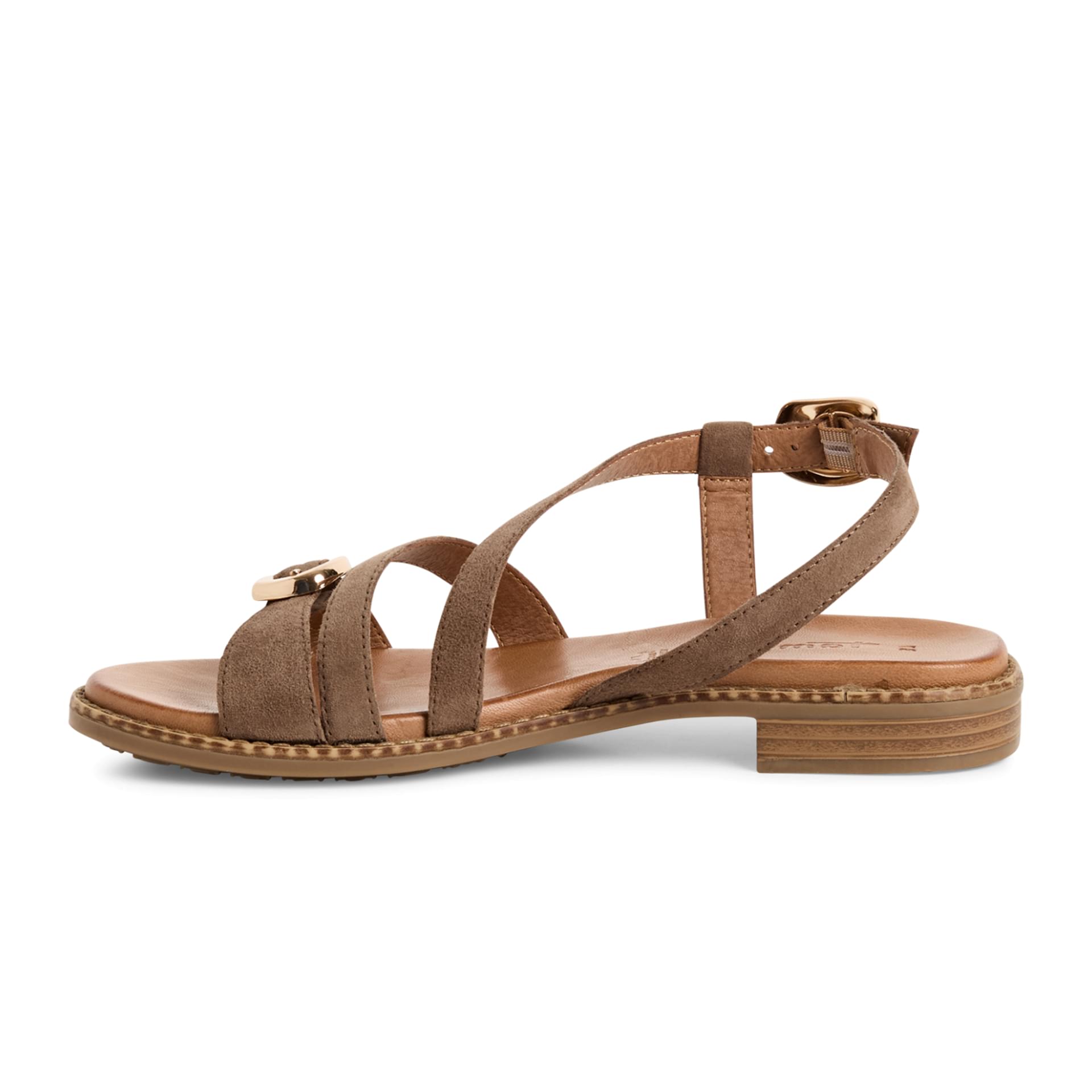 Tamaris Jera Sandals 1-28119-46 in Taupe Suede