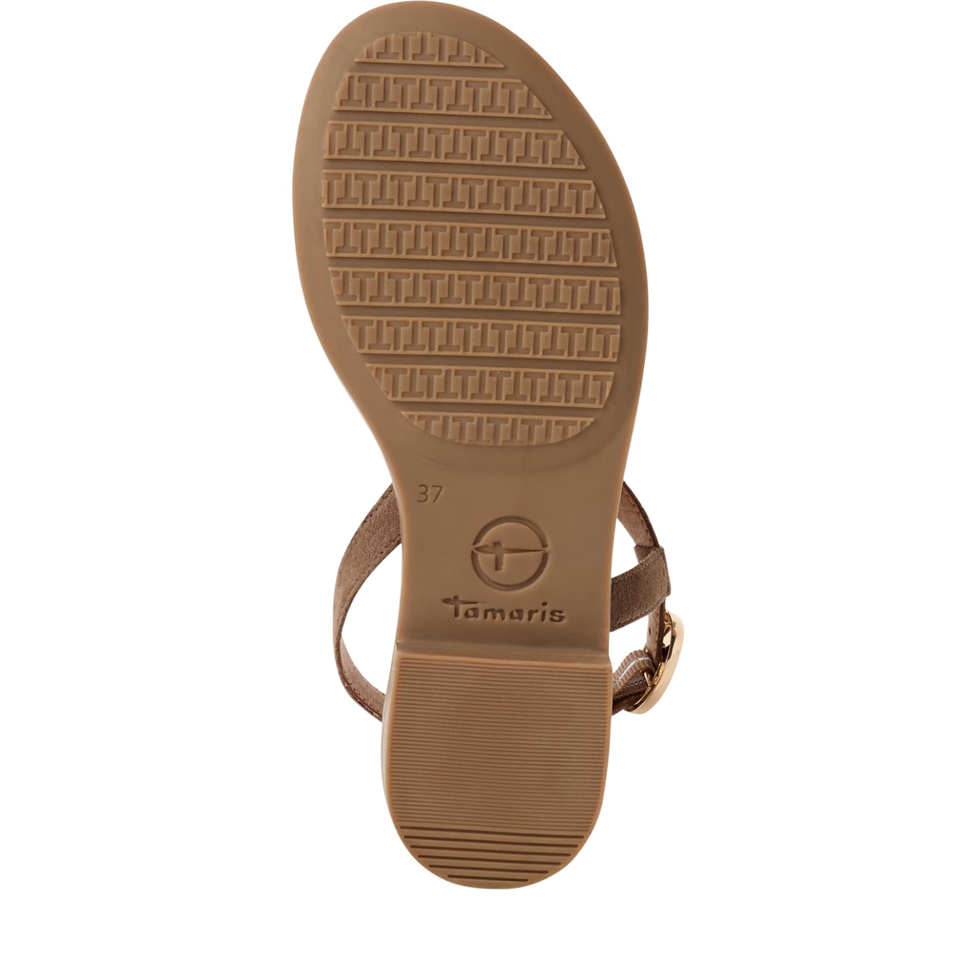 Tamaris Jera Sandals 1-28119-46 in Taupe Suede