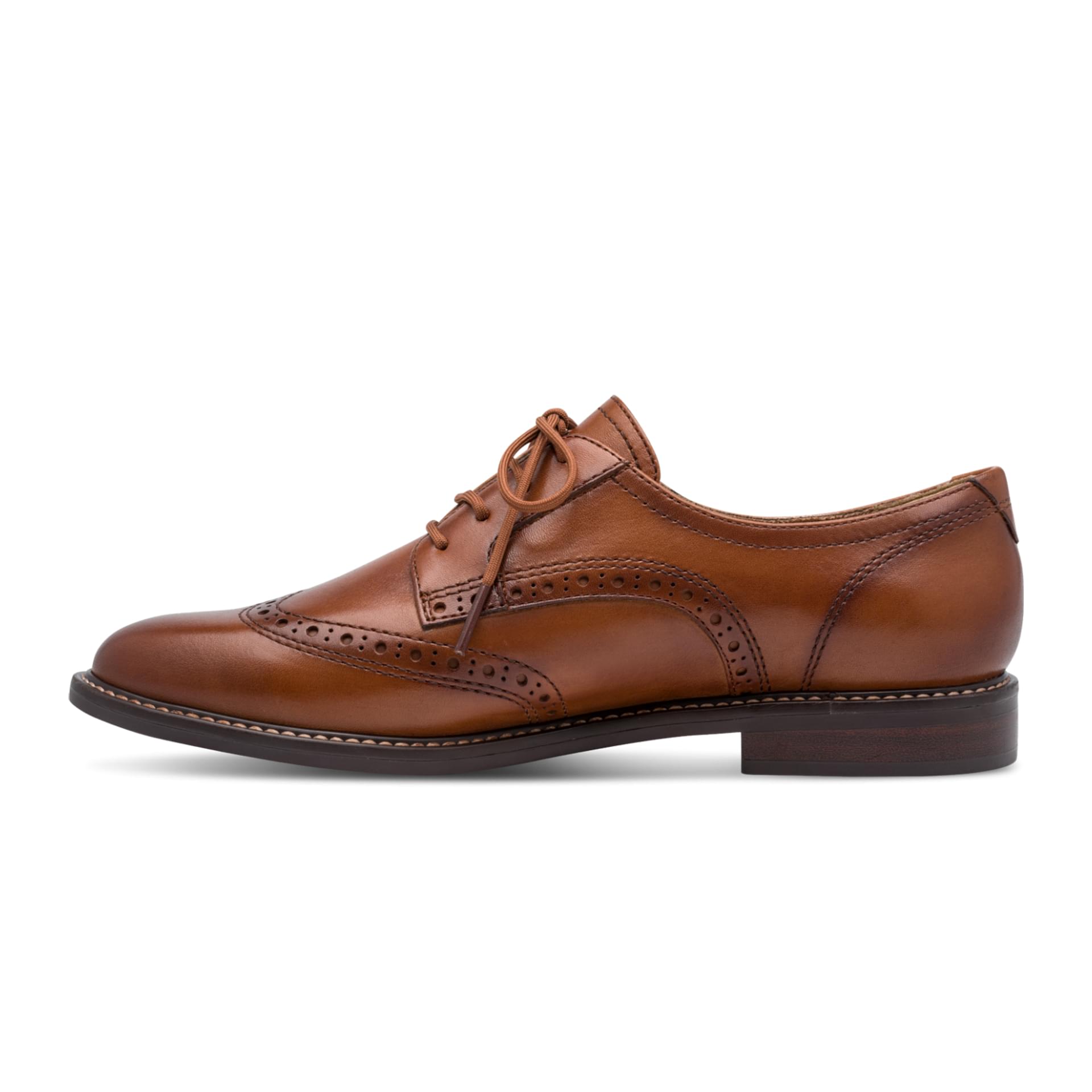 Tamaris Jolla Derbies in Cognac, côté intérieur (SKU 1-23205-47--305)