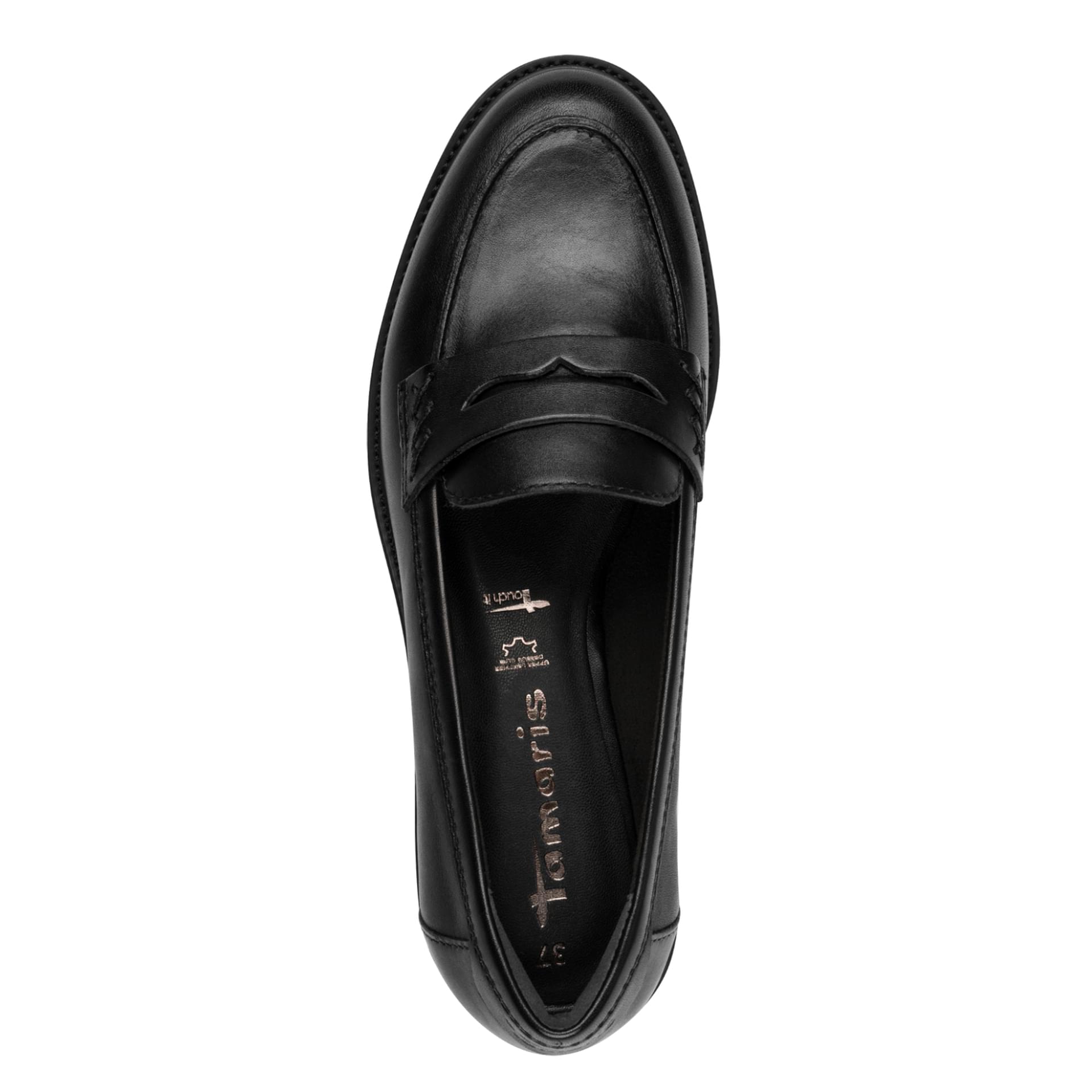 Tamaris Jolla Slippers 1-24660-45 in Black Leather