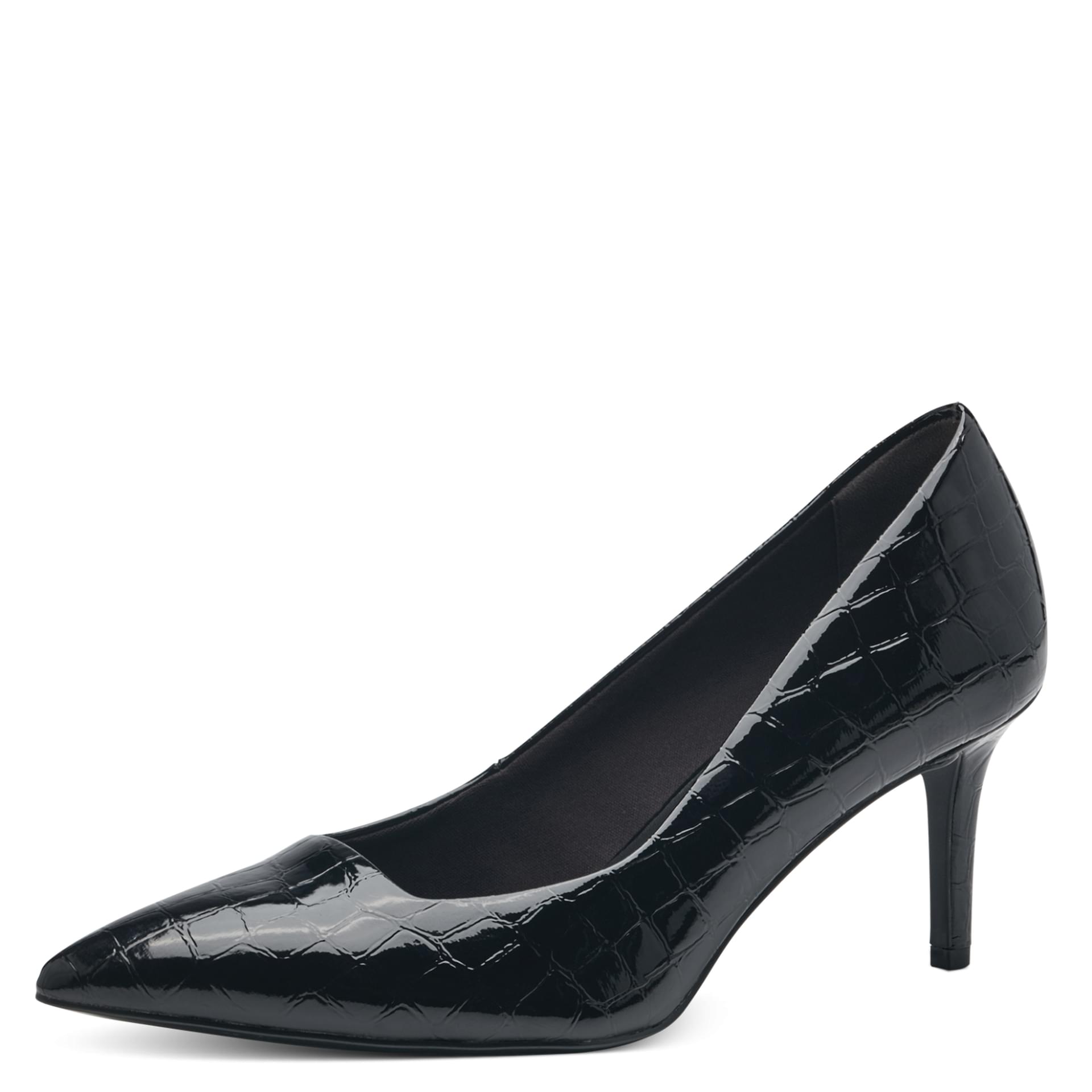 Tamaris Juliane Heels 1-22424-41 in Black Croco