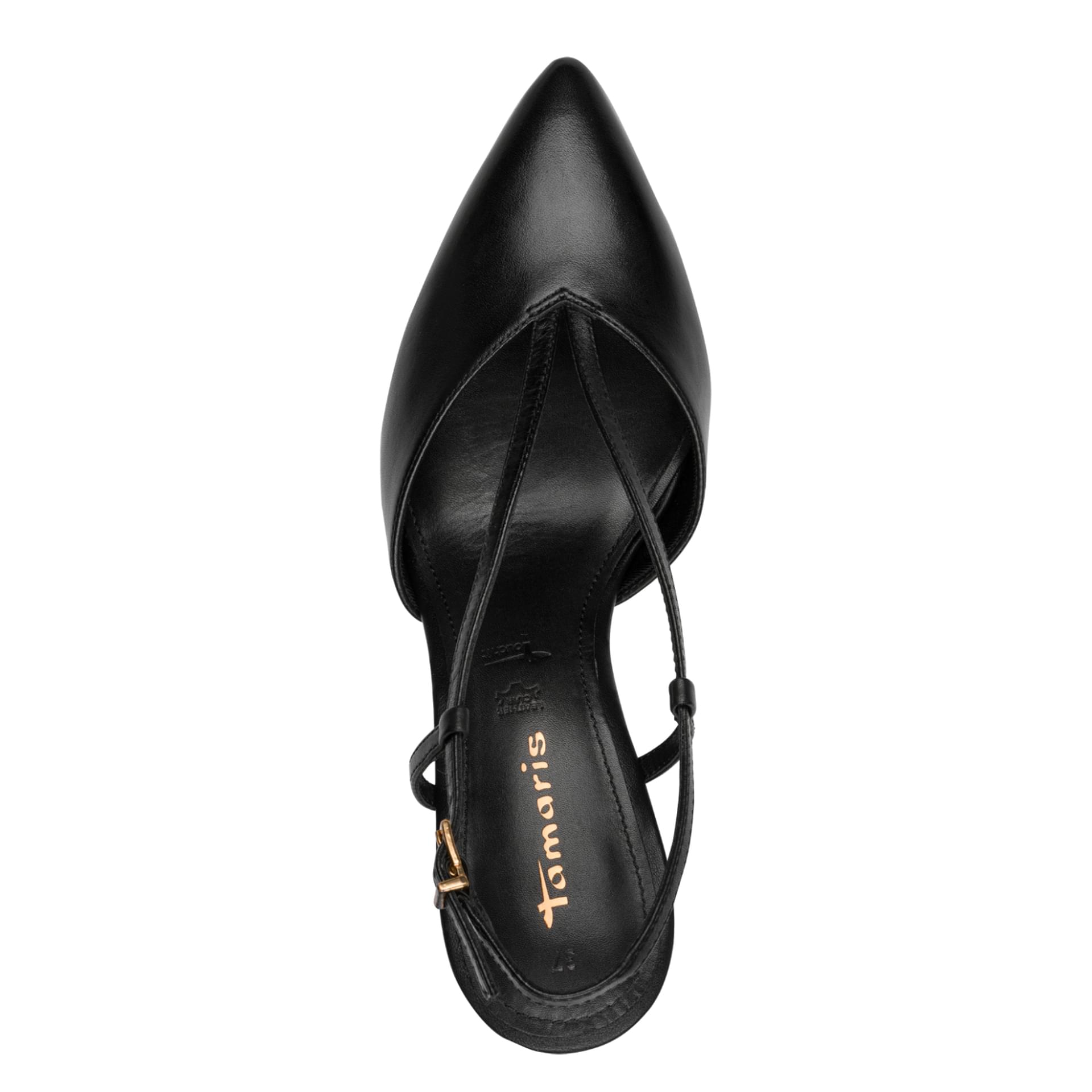 Tamaris Juliane Heels 1-29620-46 in Black Leather